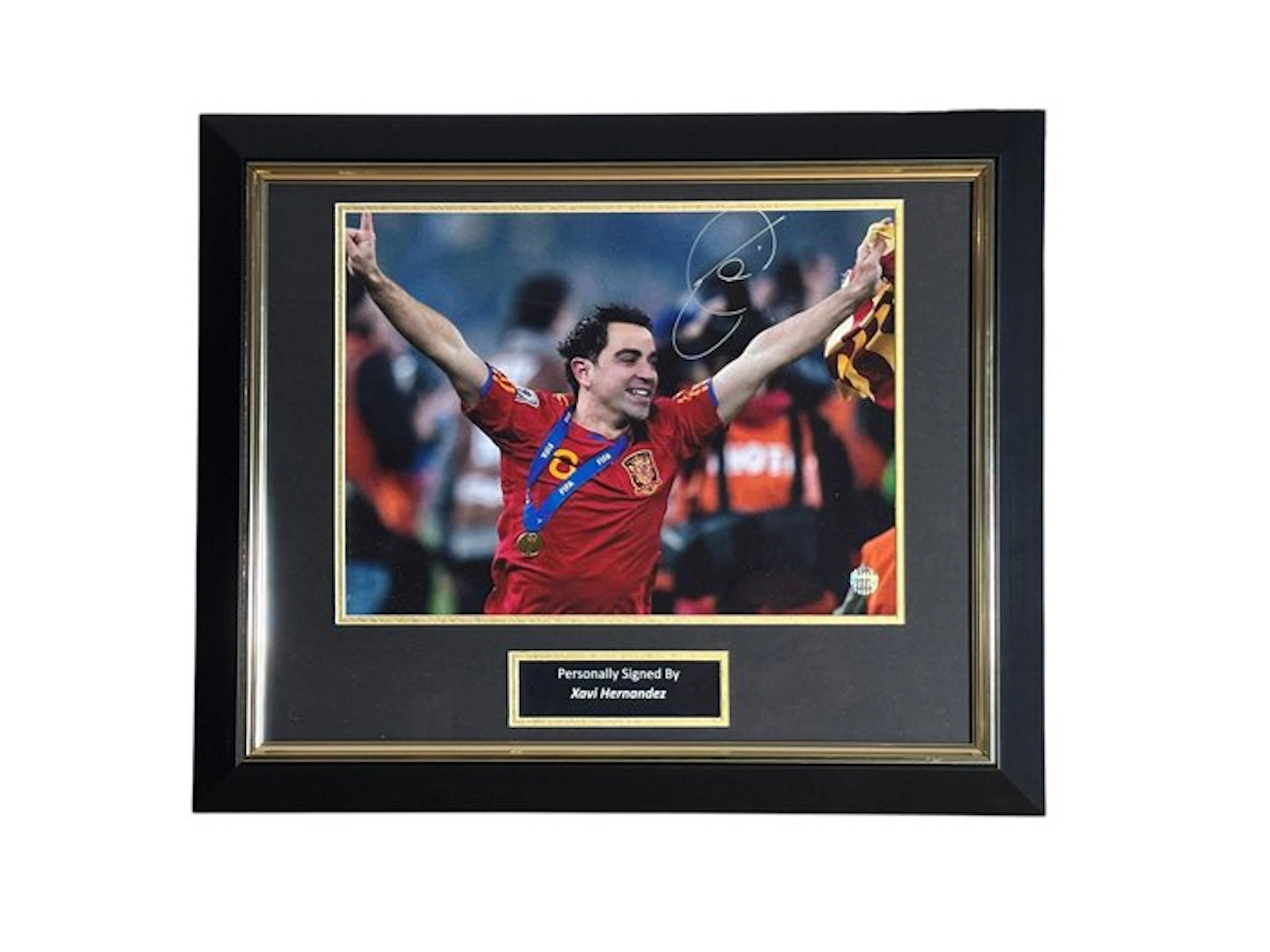 Football World Championships - Xavi Hernandez Signed...