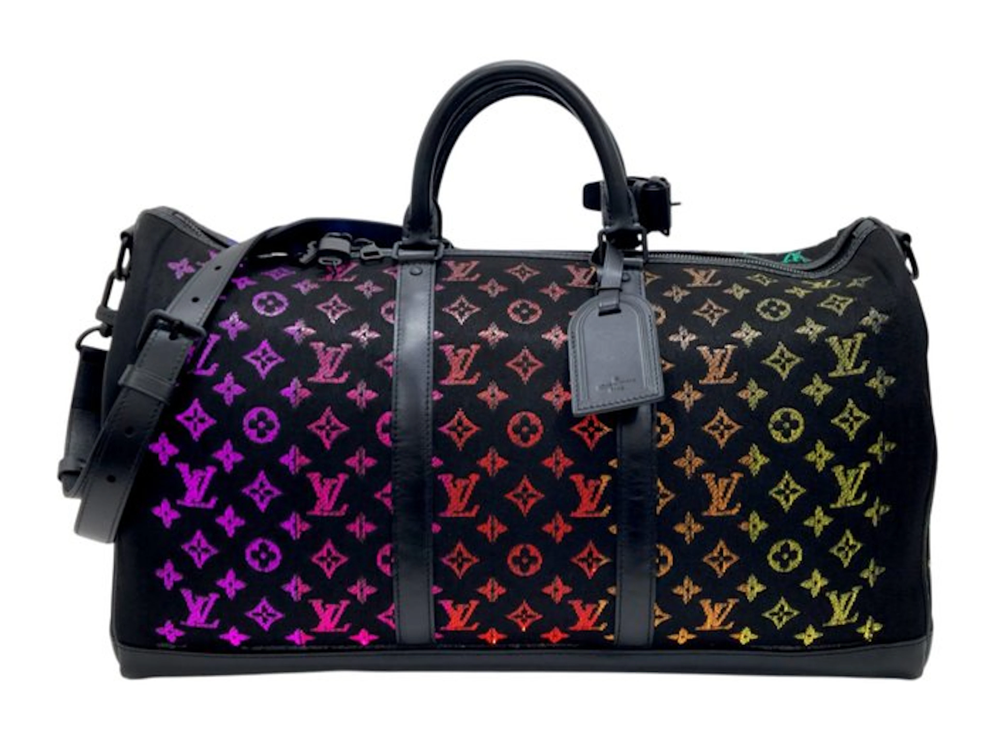 Louis Vuitton - Keepall 50 Bandouliere Monogram Light UP Nero - Bag