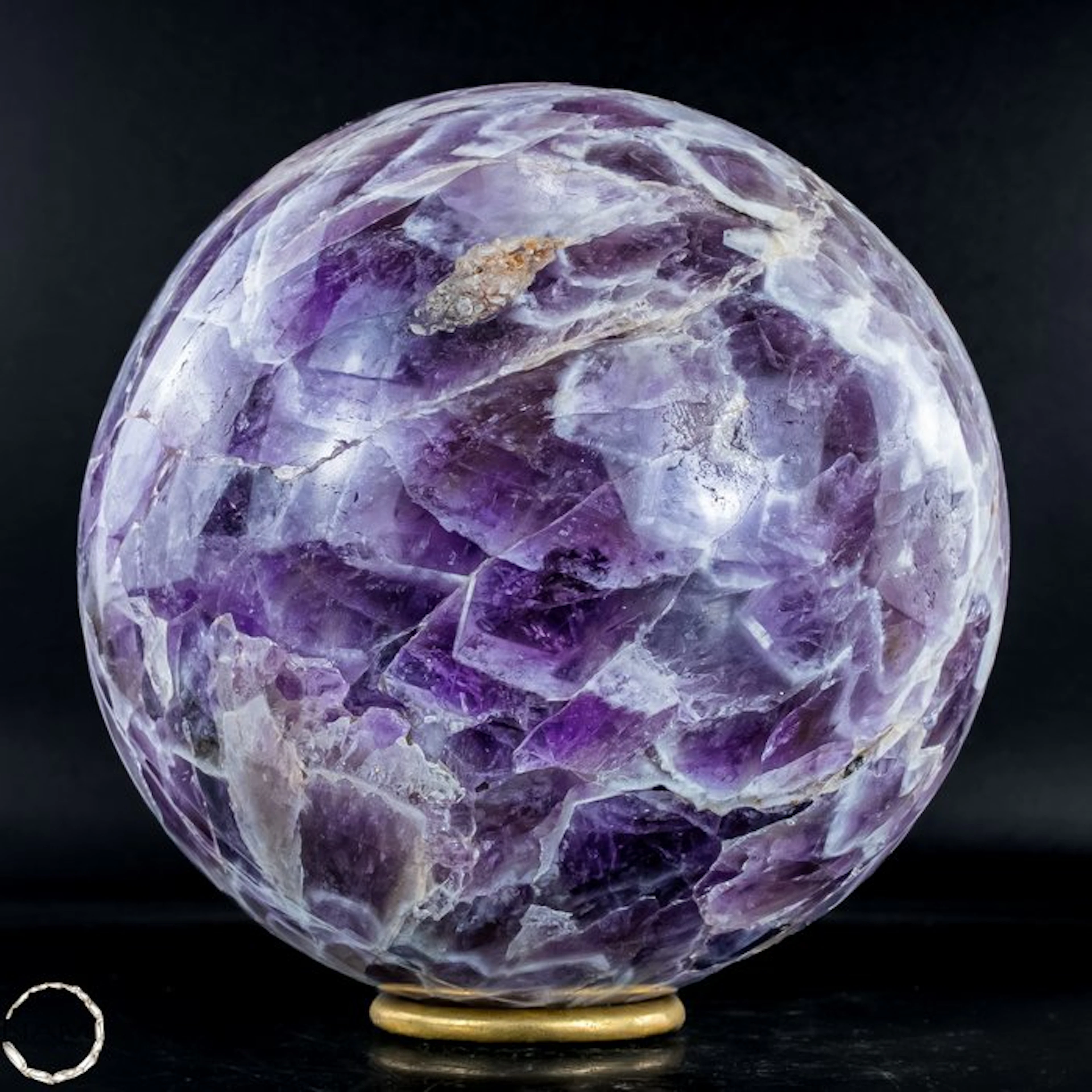 Natural Rare Chevron Amethyst Sphere, Bolivia- 2724.32 g