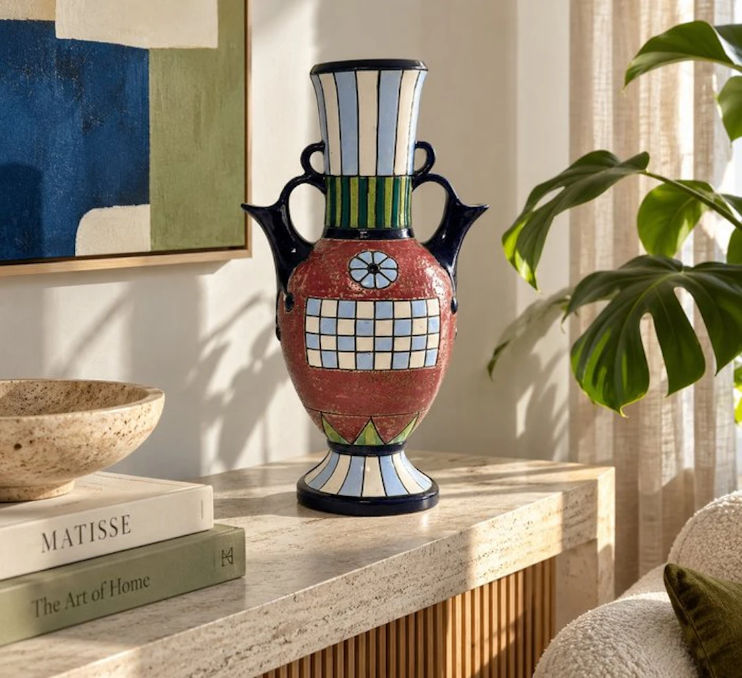 Amphora - Vase - Art Nouveau / early Art Deco - Stoneware - 38 cm