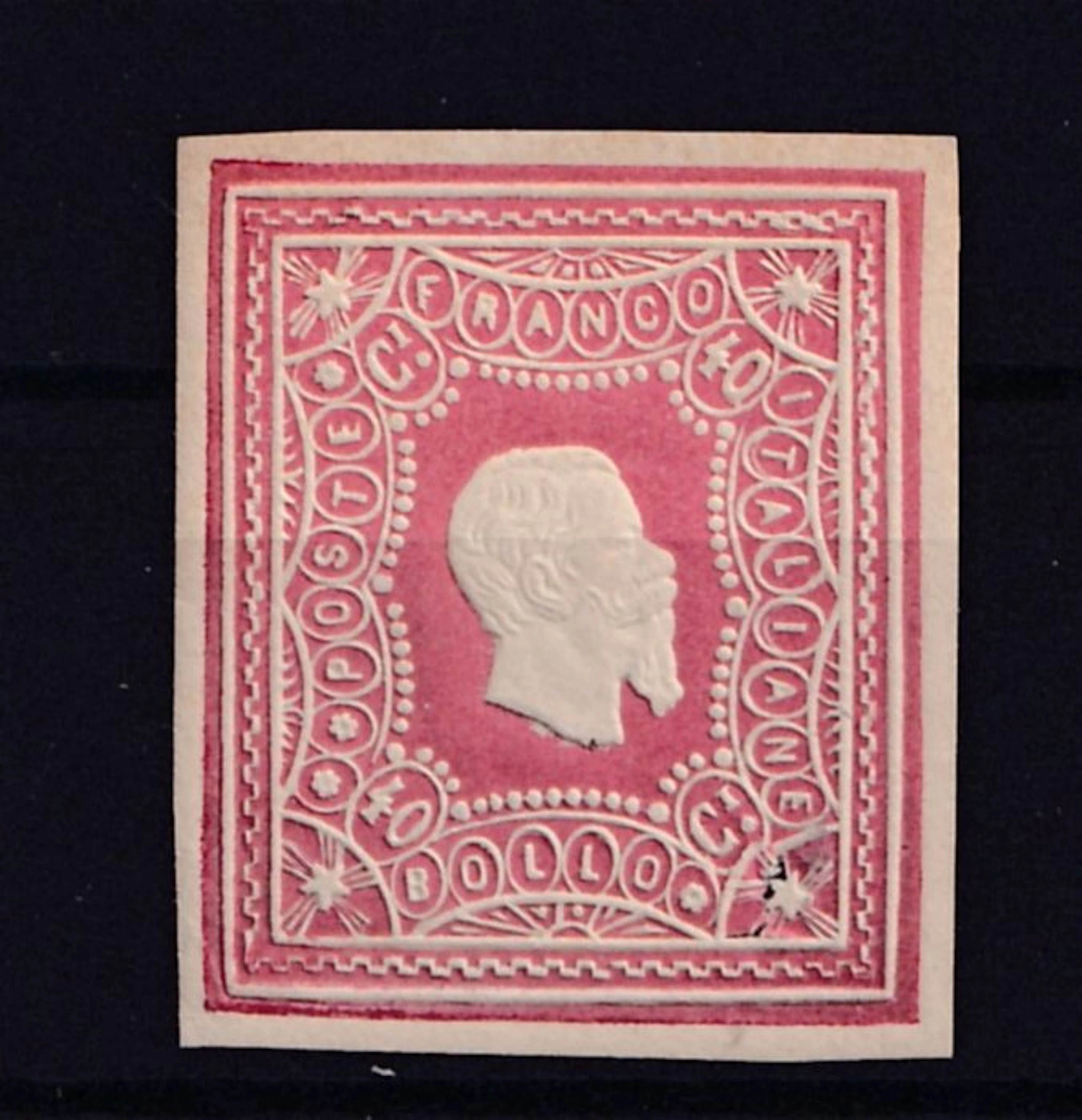 Italy Kingdom 1864/1868 - Proof Giuseppe Re 40c