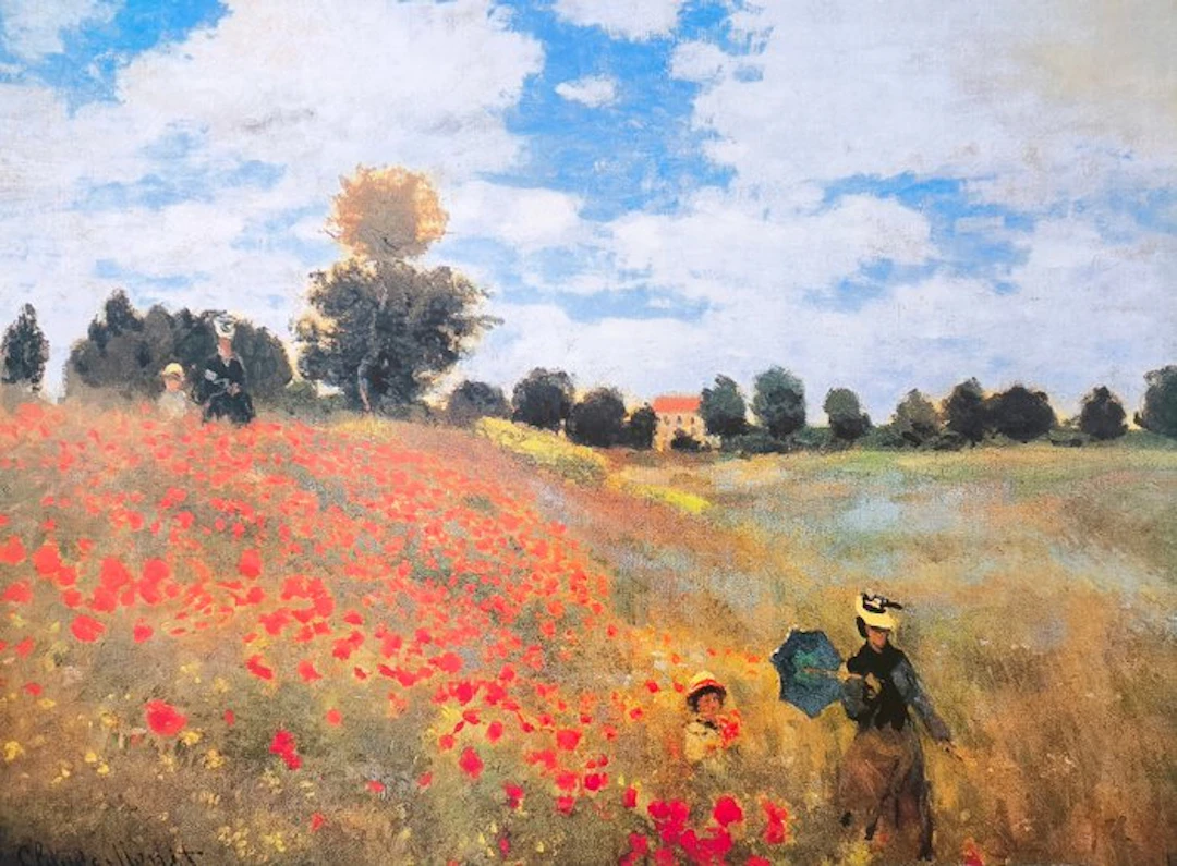 Claude Monet (1840–1926) (after) - "Poppy Field in Argenteuil, 1873"