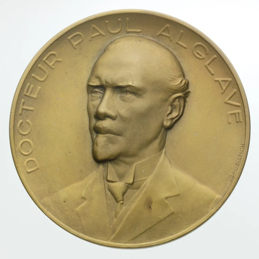 France. Médaille Bronze Docteur Paul Alglave