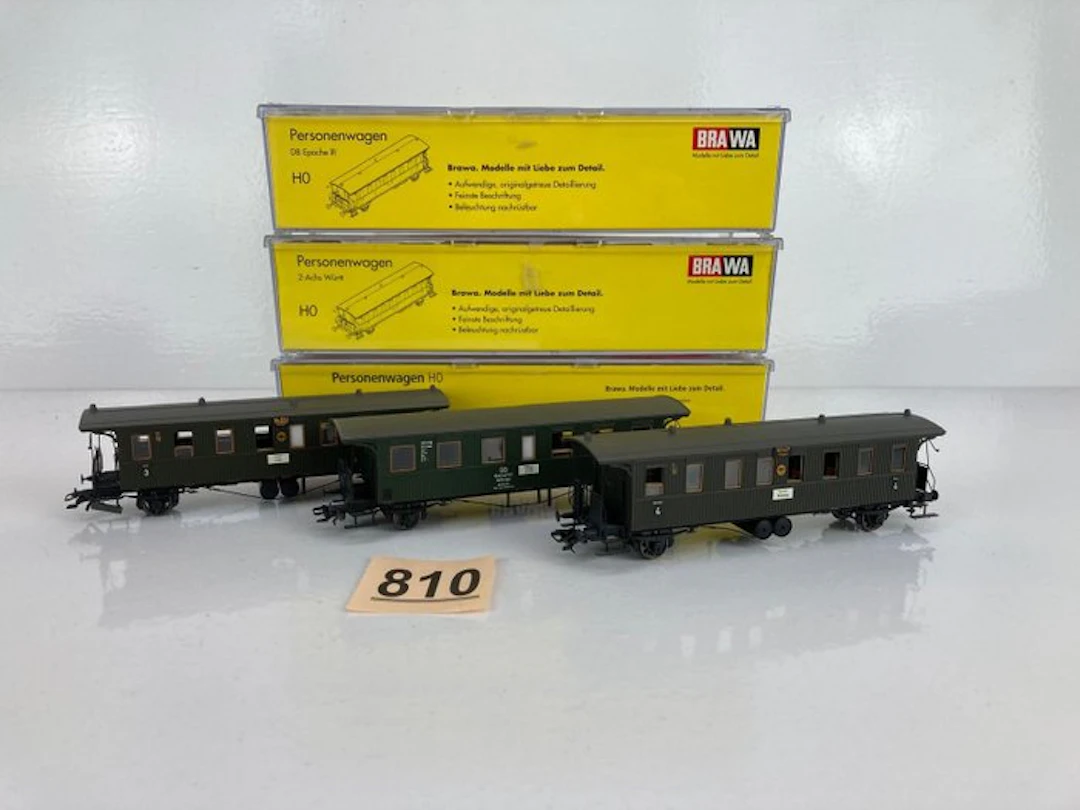 Brawa H0 - 45104/2167/2160 - Model train freight carriage...