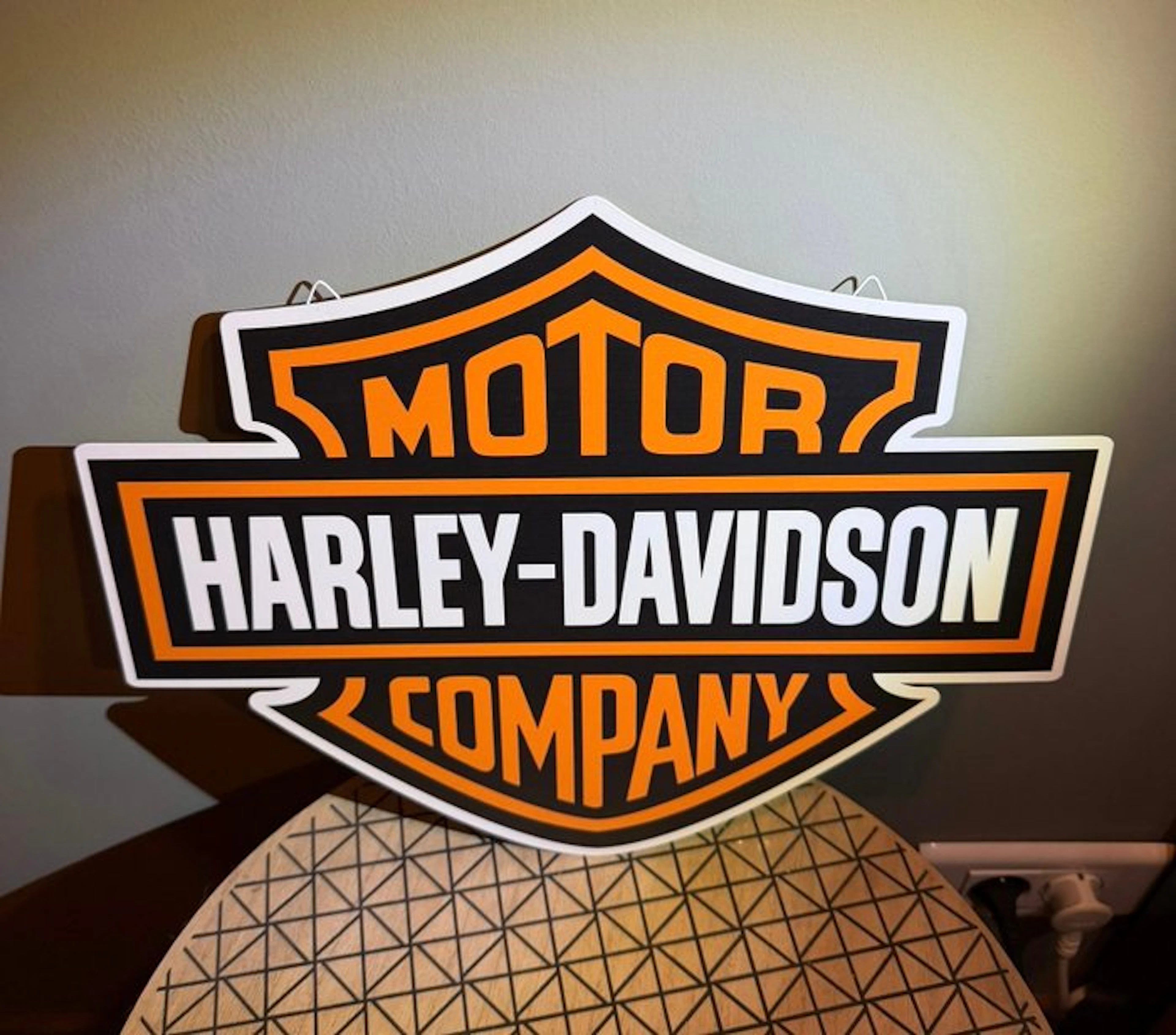 Magnificent Harley-Davidson motorcycle emblem - metal...