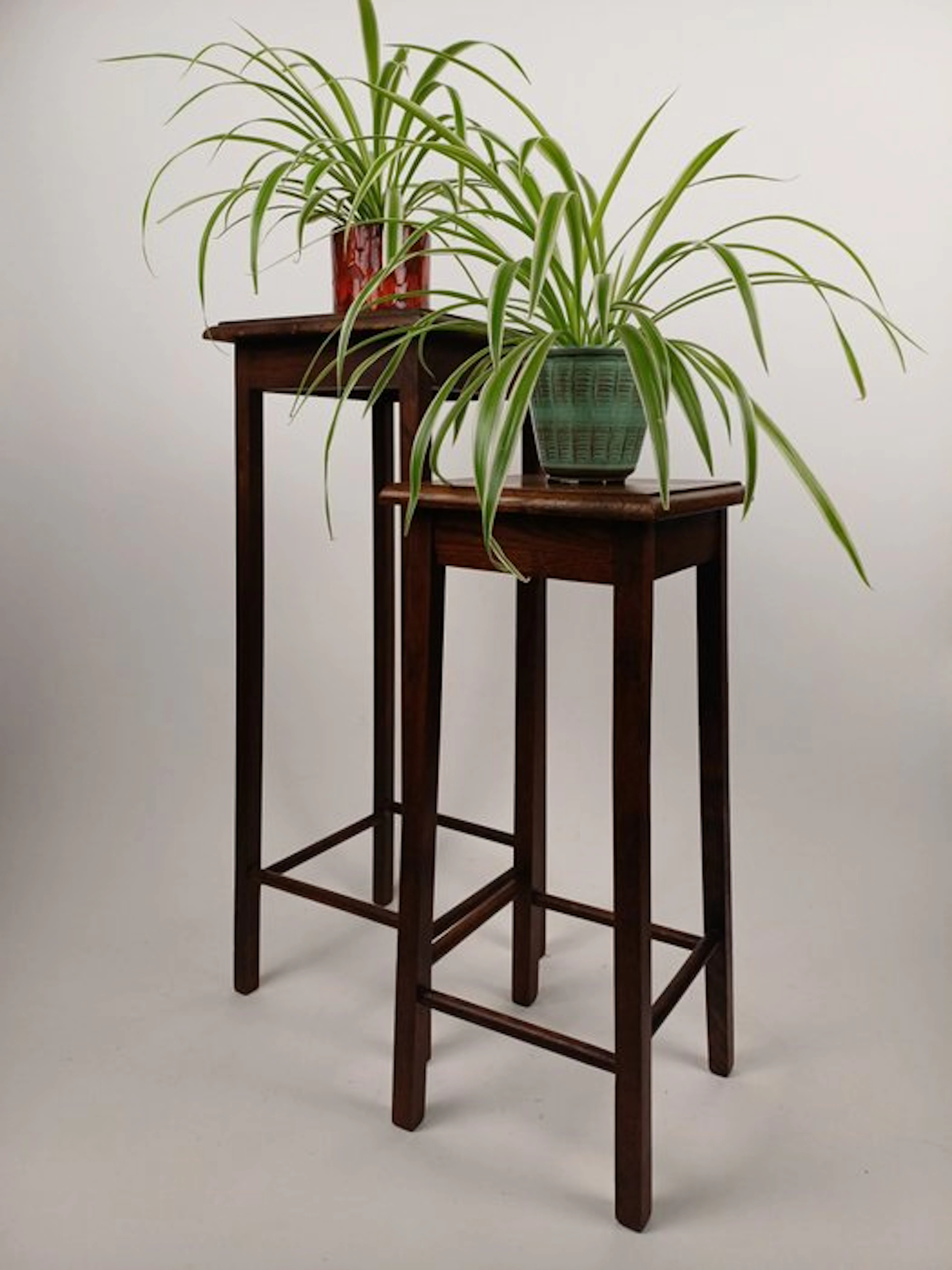 Plant table (2) - Oak - Side table - Piëdestal