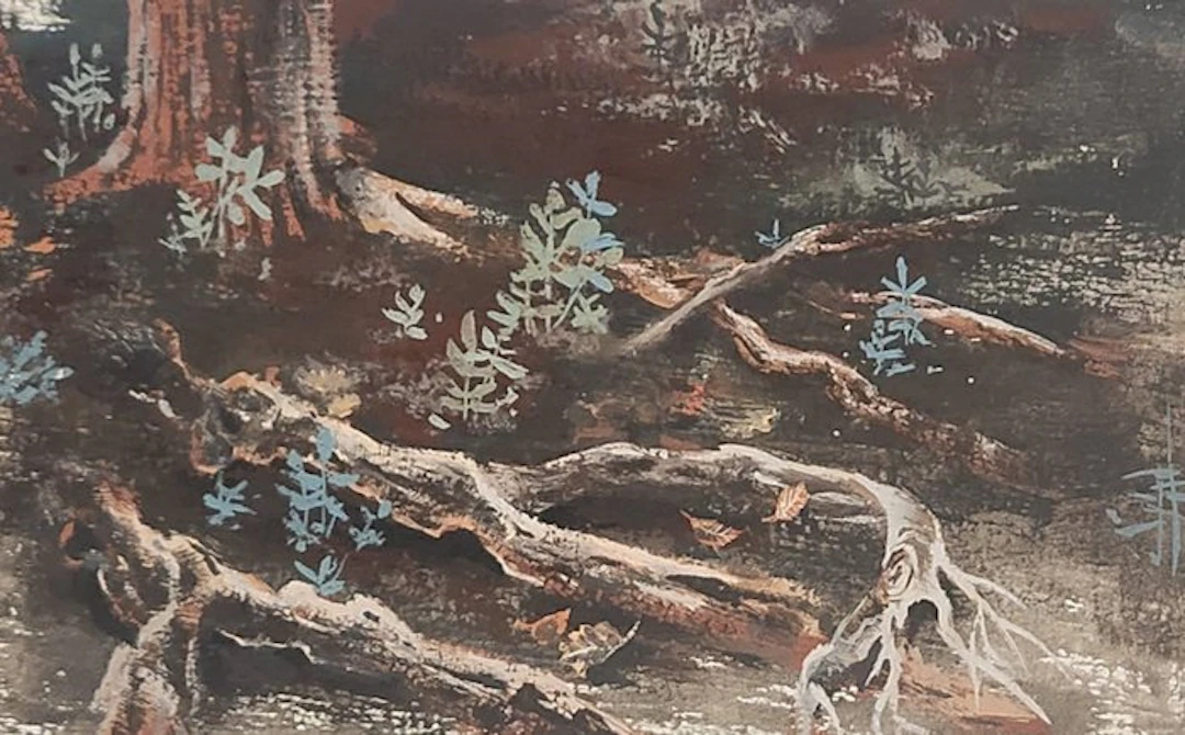 Hausman, André - 1 Original colour drawing - La vie des arbres - 1963
