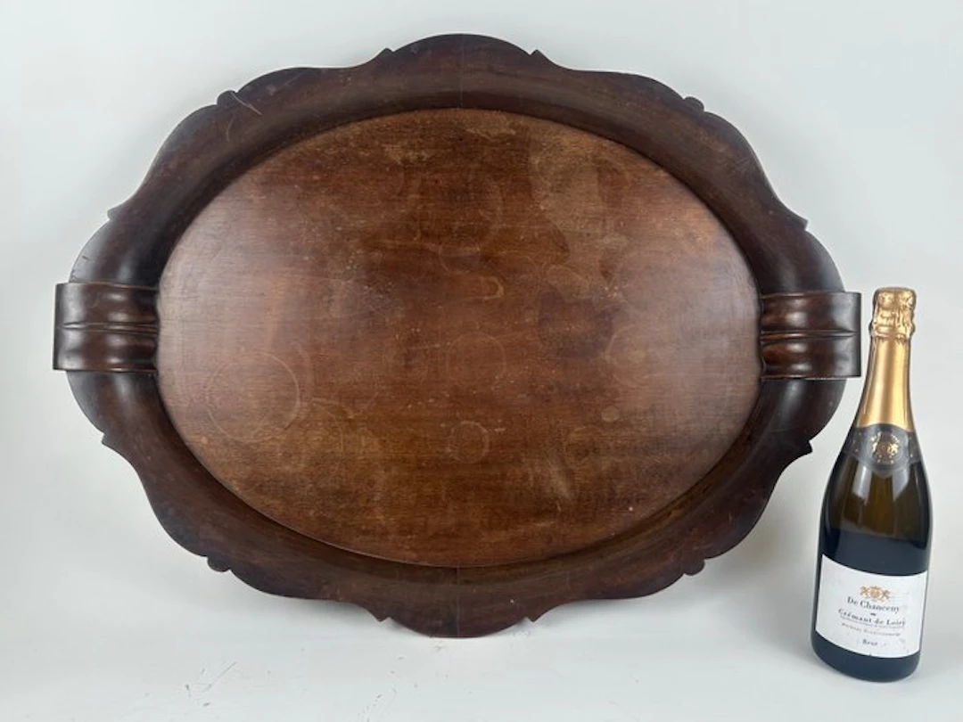 Serving tray - Mahogany - A very large antique tray
