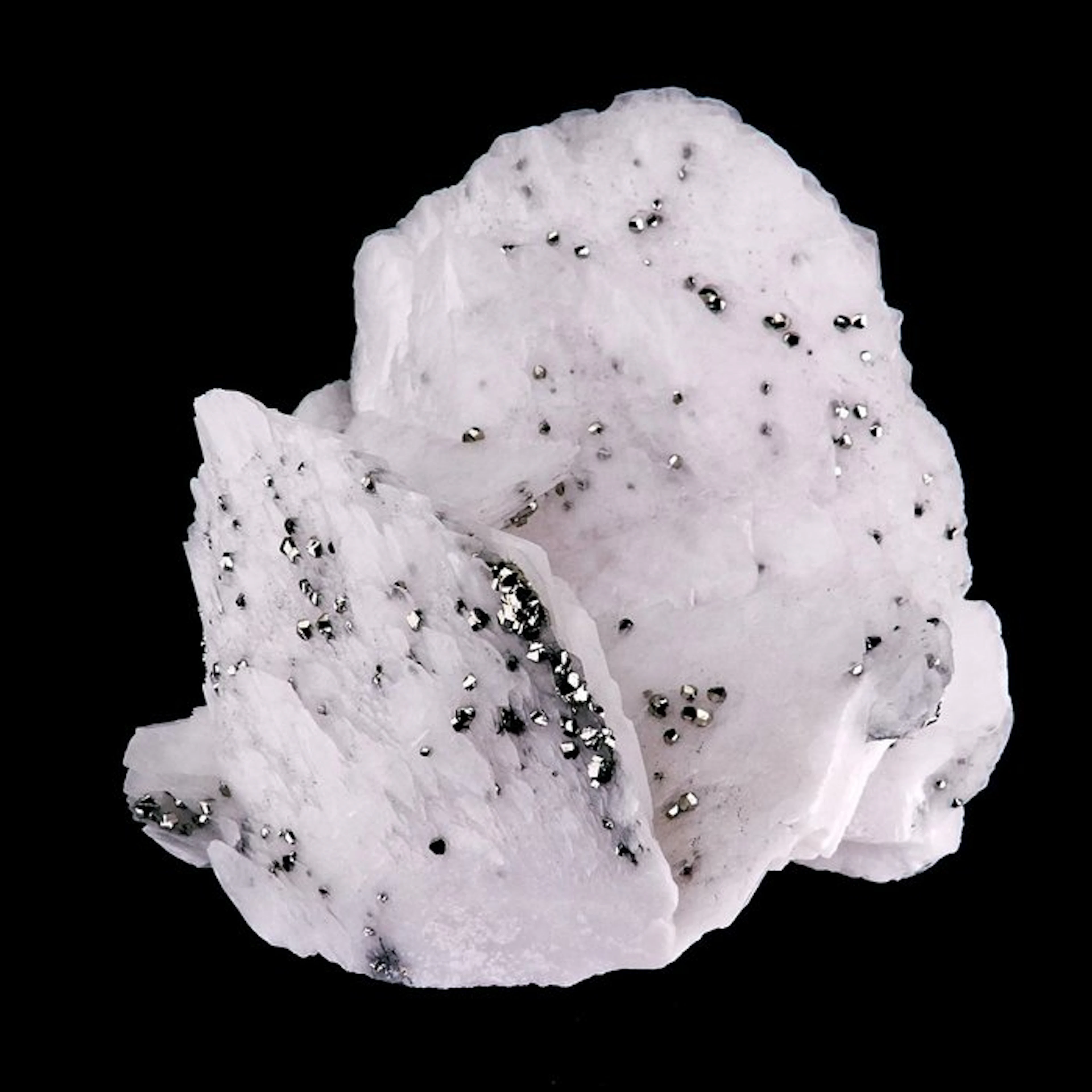 Calcite, Pyrite - Manaoshan mine