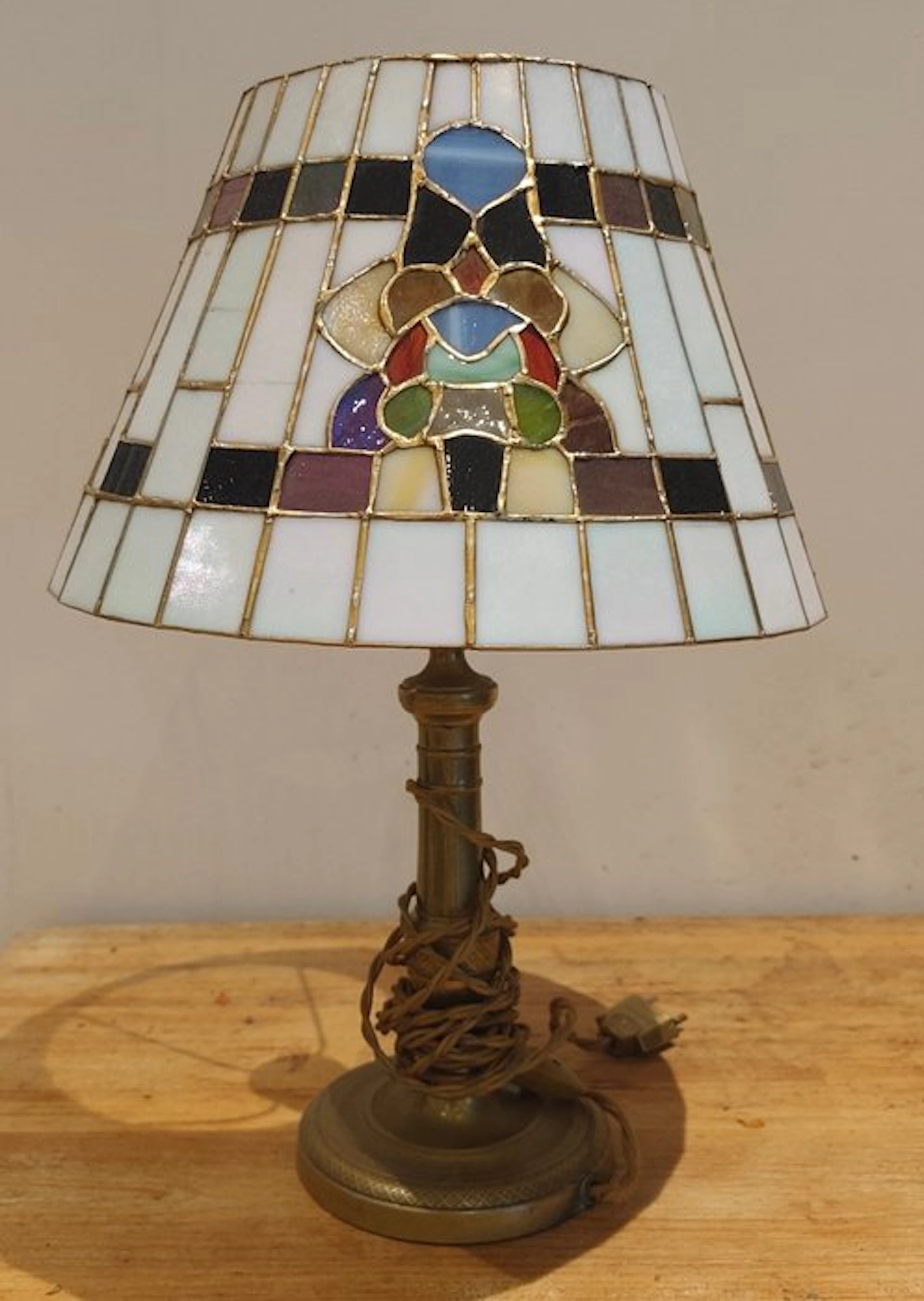 Table lamp - Gilt brass