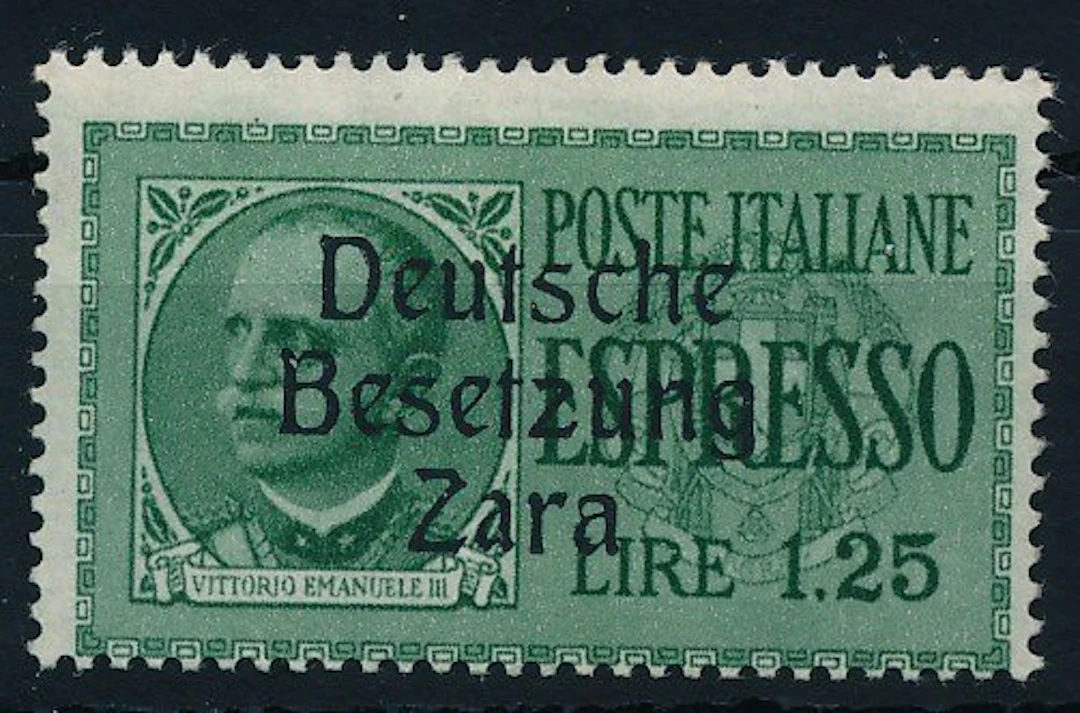 German Reich - Occupation of Zara 1943 - Express stamp 1.25 Lire with overprint