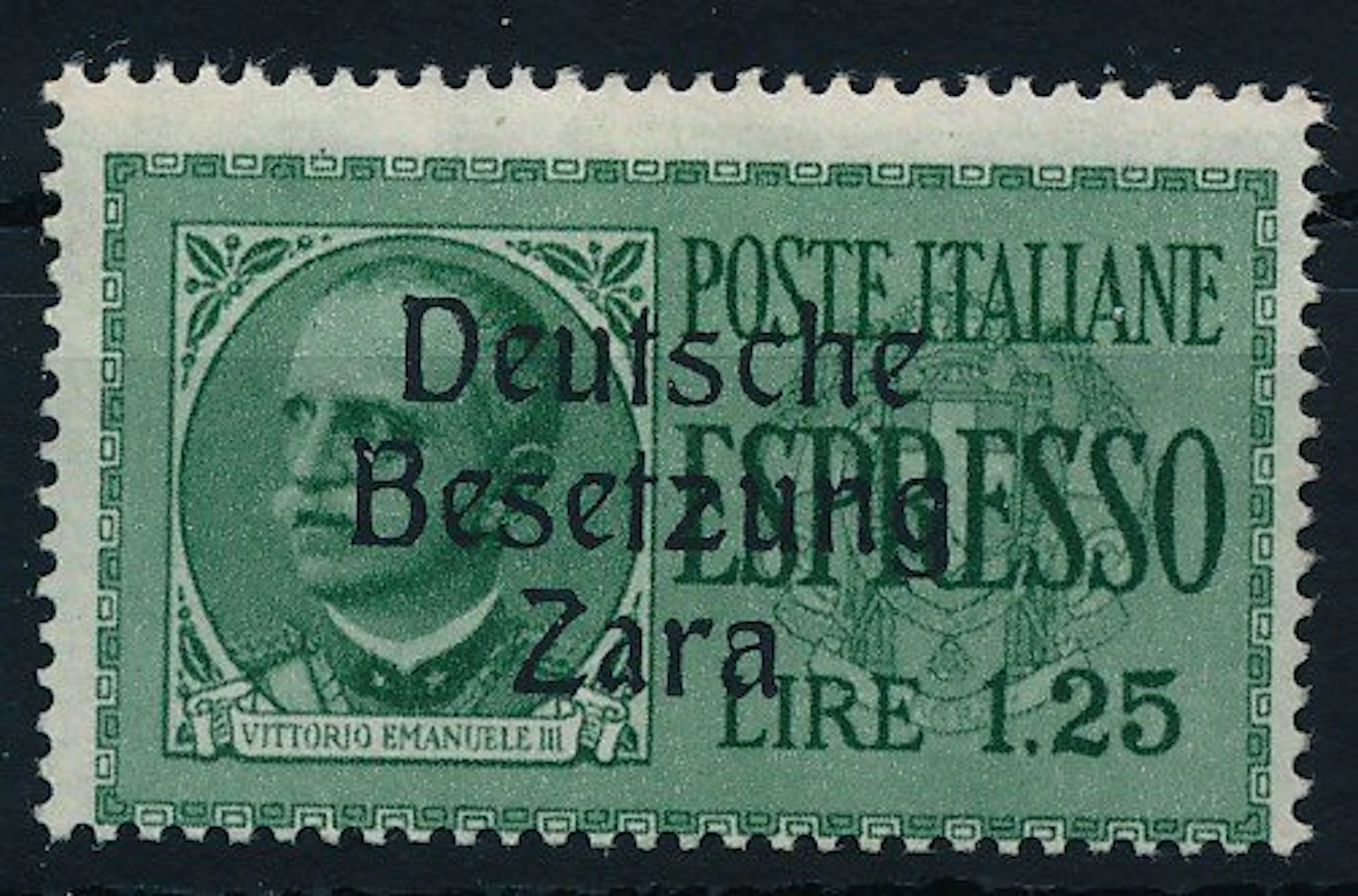 German Reich - Occupation of Zara 1943 - Express stamp 1.25 Lire with overprint