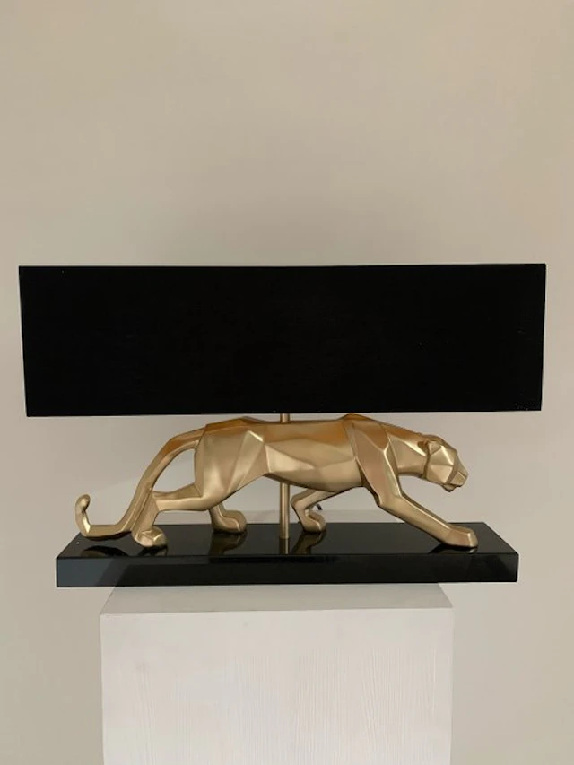 Table lamp - Marble, Resin - panther