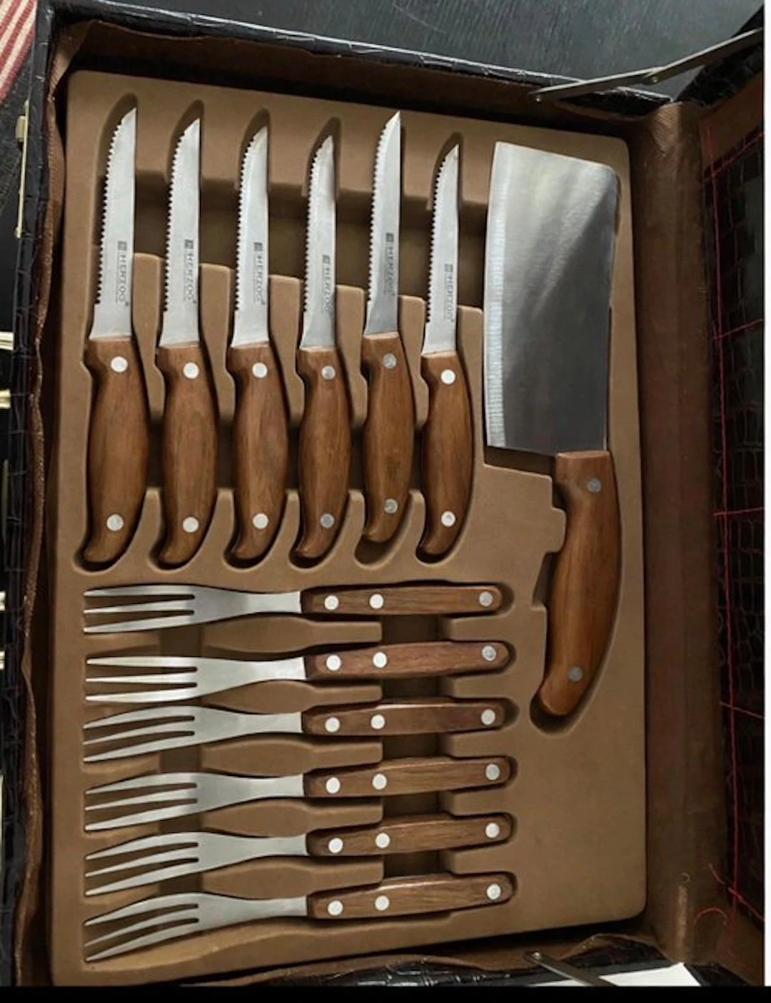 herzog - Cutlery set for 6 (13) - Aluminium - Knife set