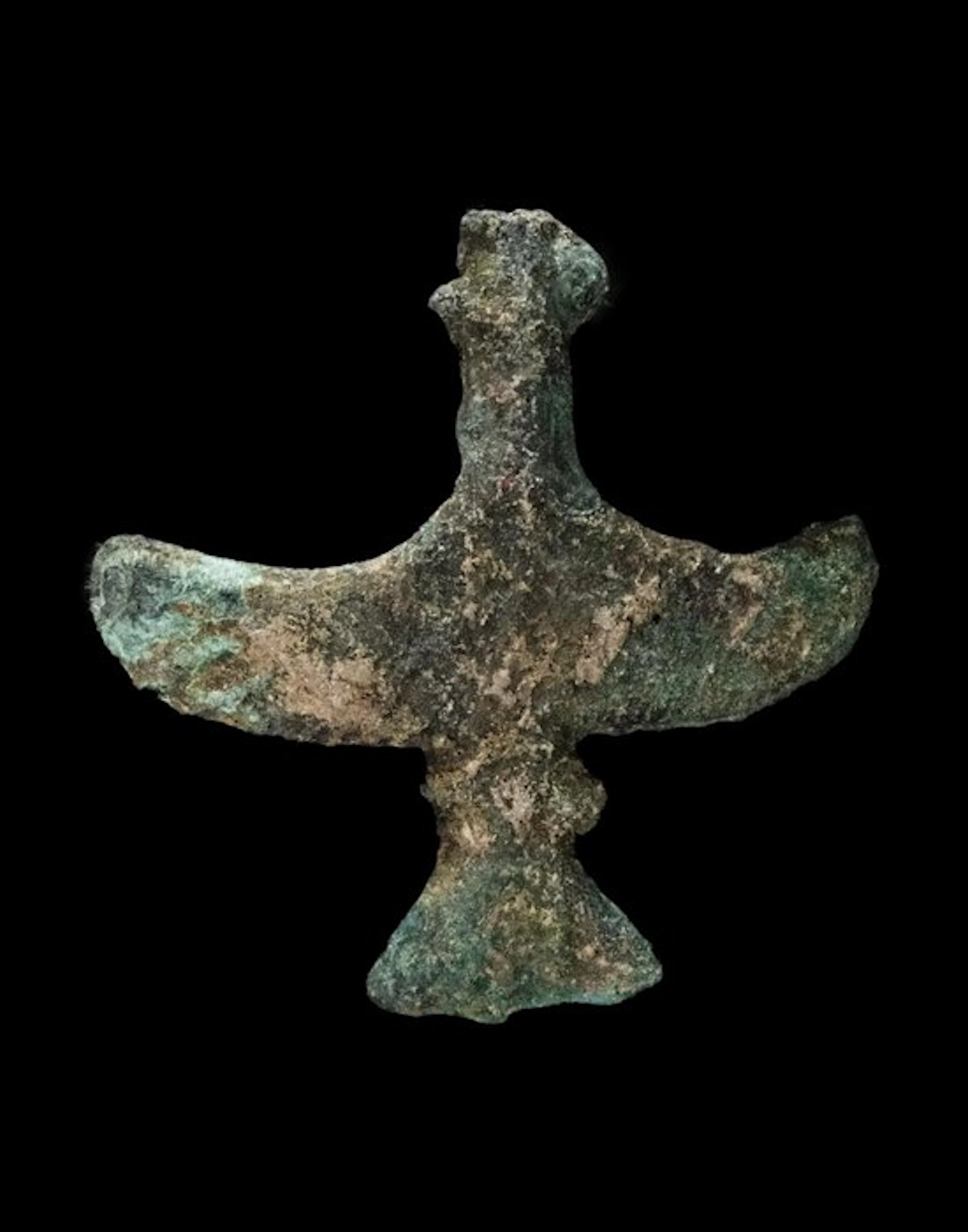 Ancient Chinese - Very rare bird applique - Dian Culture...