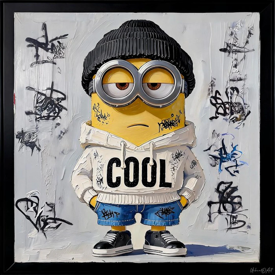 Urban3DArt (1971) - Minion Cool Graf Limited Edition Art numérique mixte