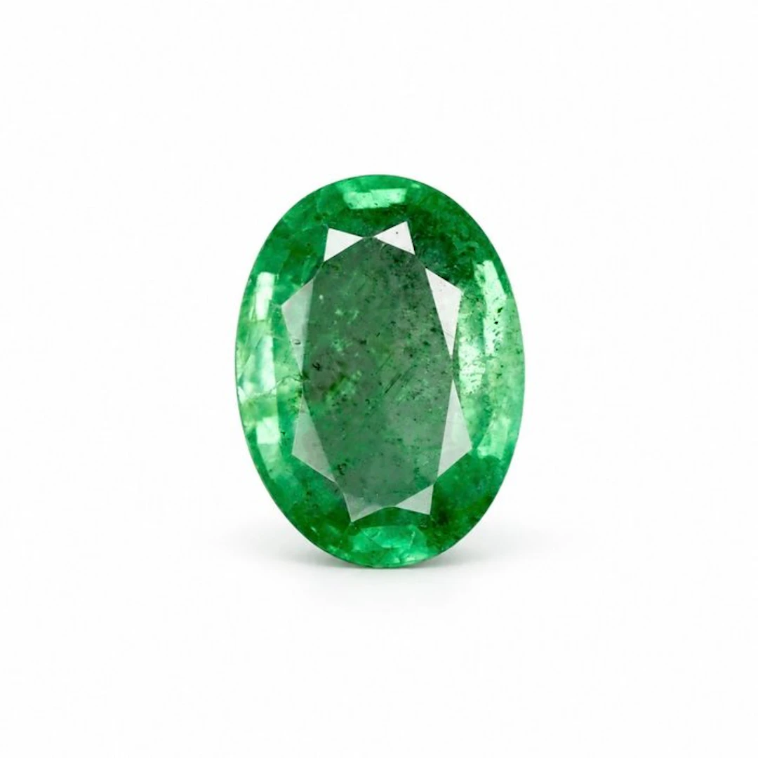 No reserve price Green Emerald - 0.92 ct - International...