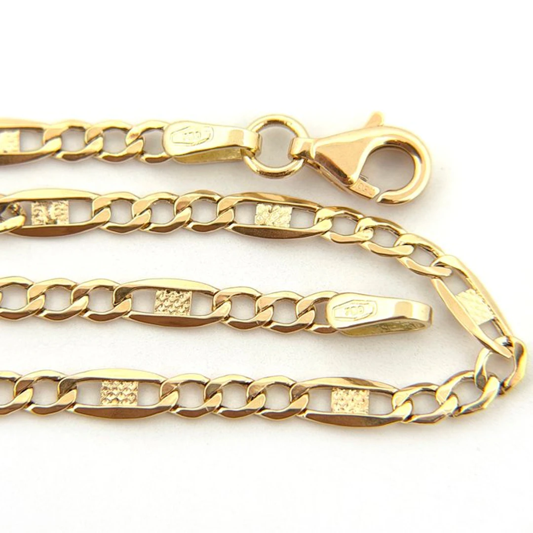 No reserve price - Bracelet - 18 kt. Yellow gold - Figaro
