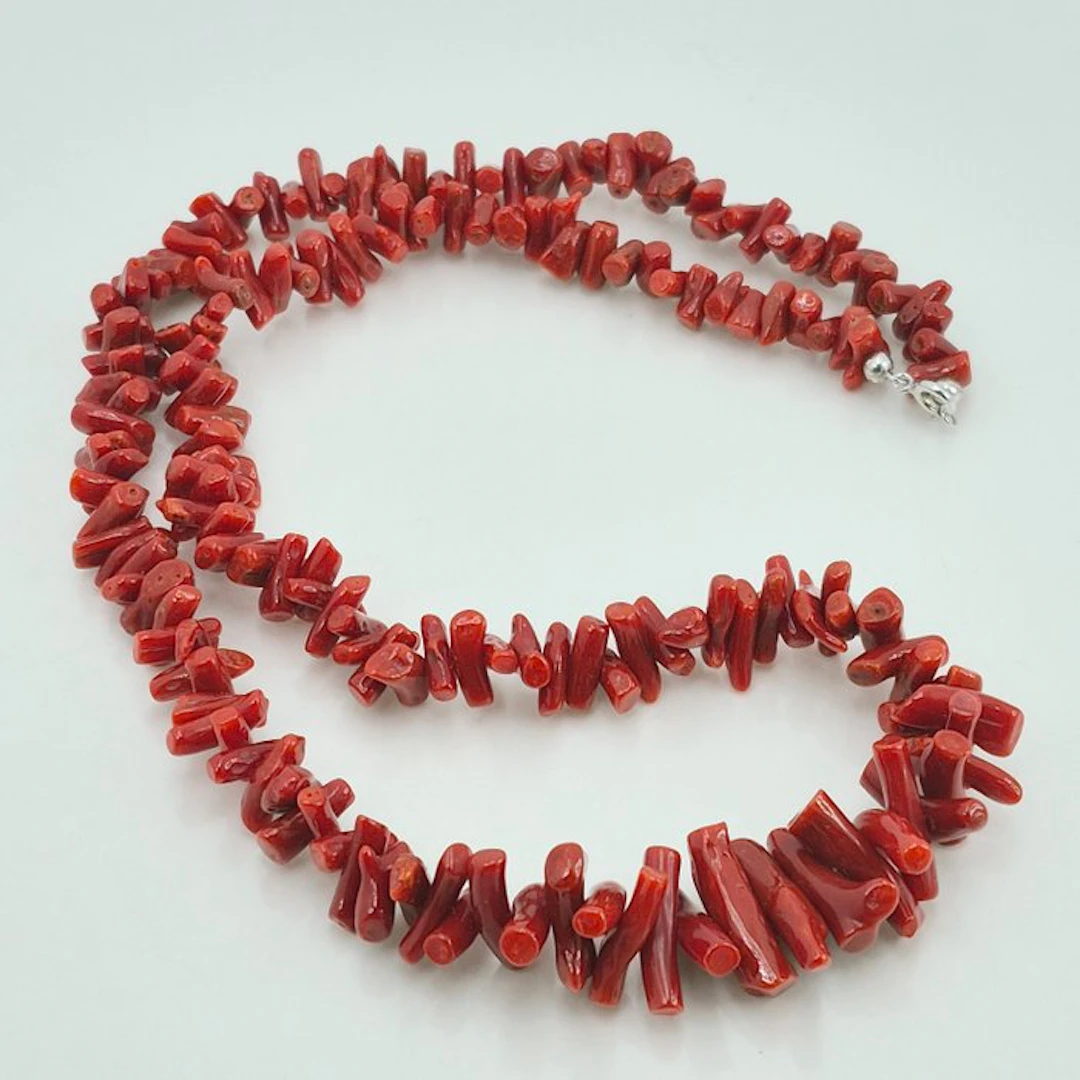 Silver Necklace - CORALLO MEDITERRANEO