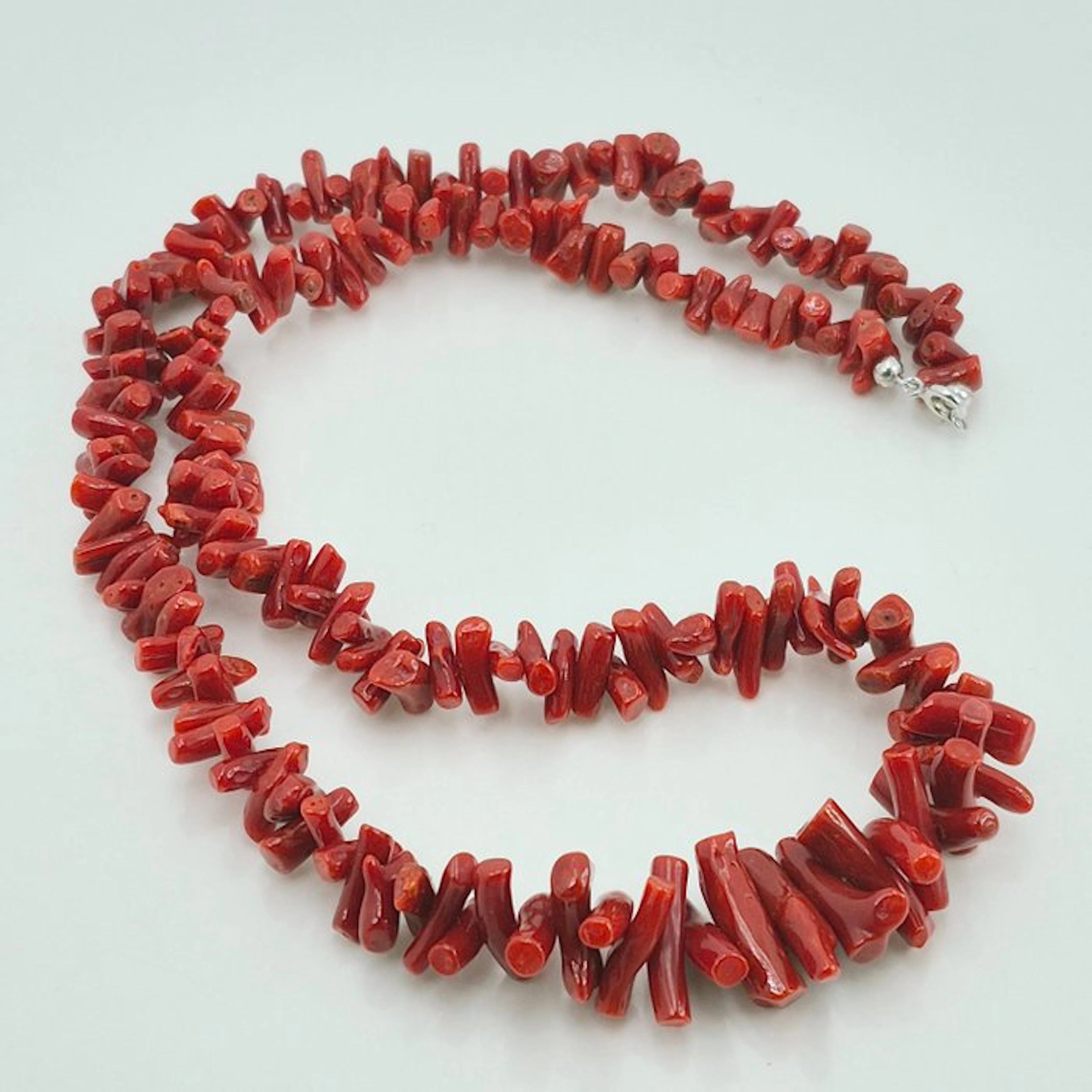 Silver Necklace - CORALLO MEDITERRANEO