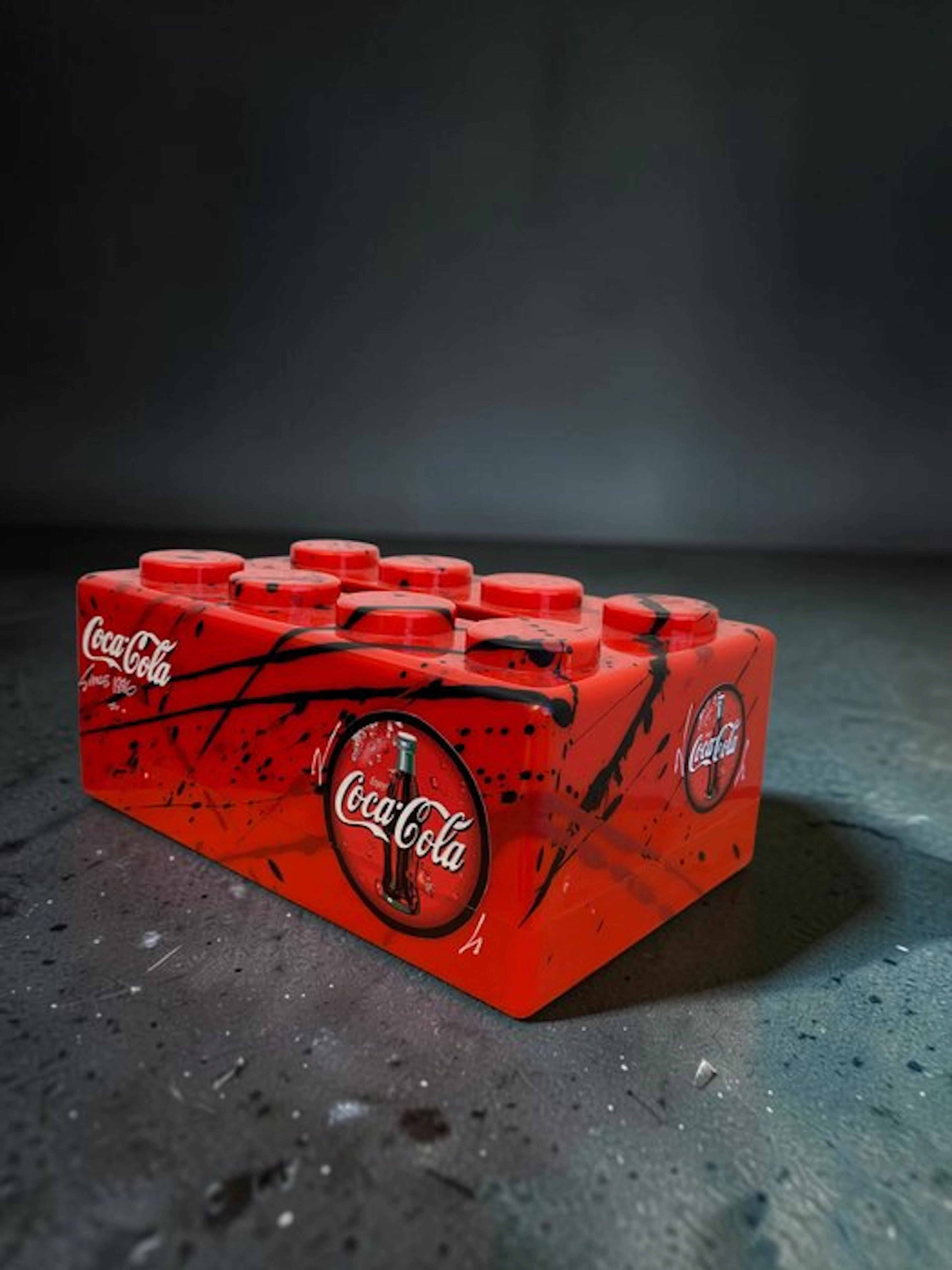 WASE - Figurine - BOX LEGO COCA COLA CUSTOM RED - Plastic