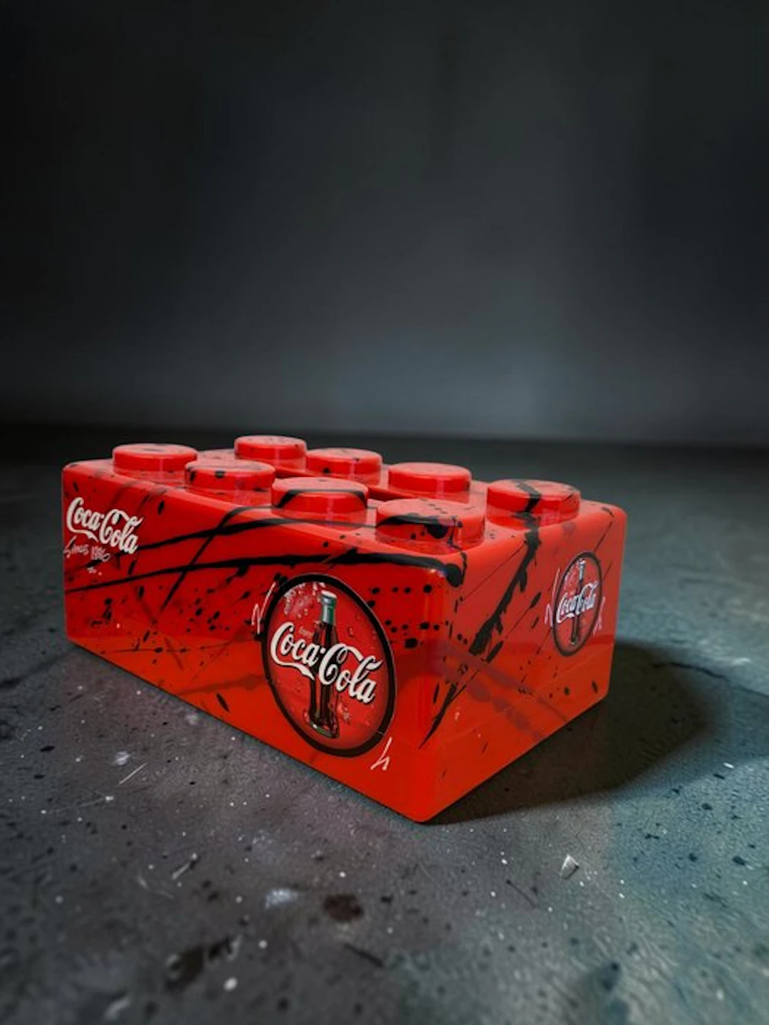 WASE - Figurine - BOX LEGO COCA COLA CUSTOM RED - Plastic