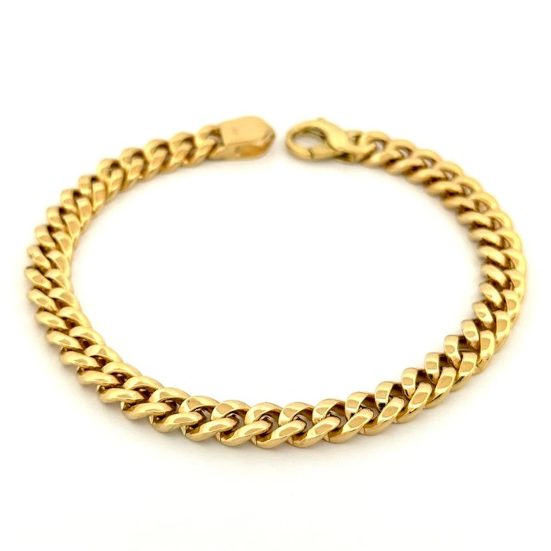 Vieri - Bracelet - Cuban Link - 18 kt. Yellow gold