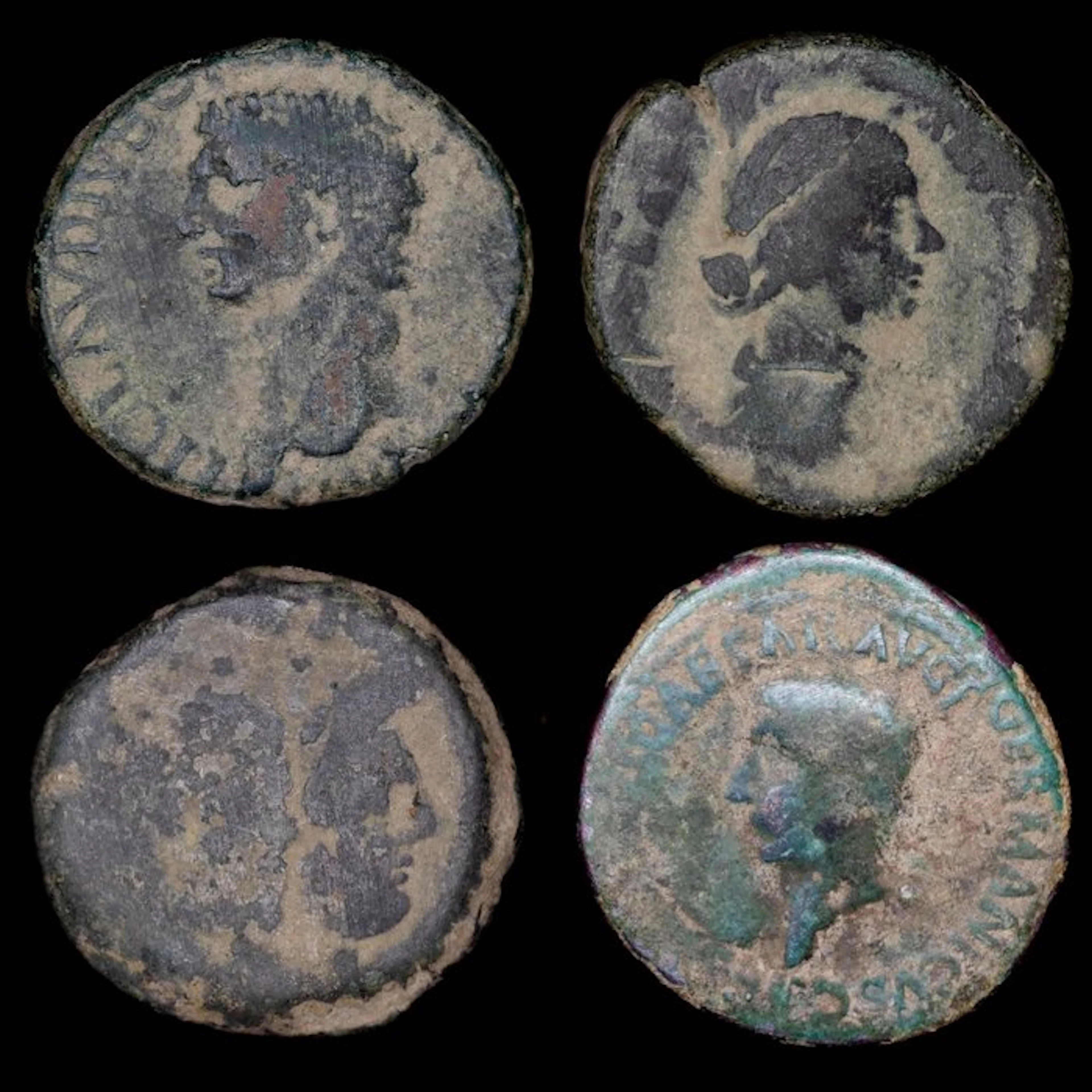 Roman Empire Lote de 4 Sestercios y Ases Roma (No reserve price)