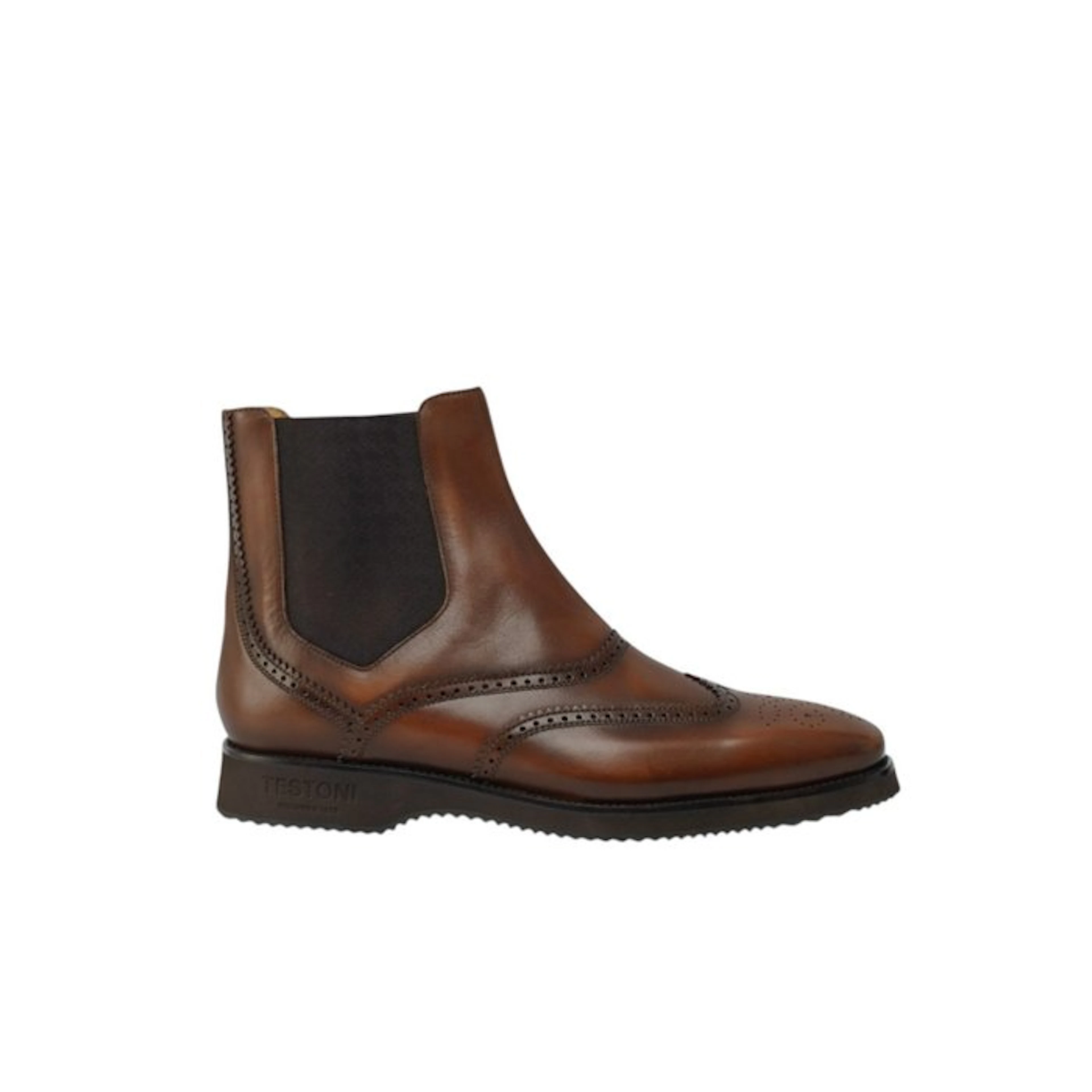 TESTONI - 8 UK - 42 IT - Chelsea Boot Shoes Antique Calf...