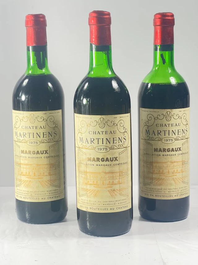 1975 Chateau Martinens - Margaux - 3 Bottles (0.75L)