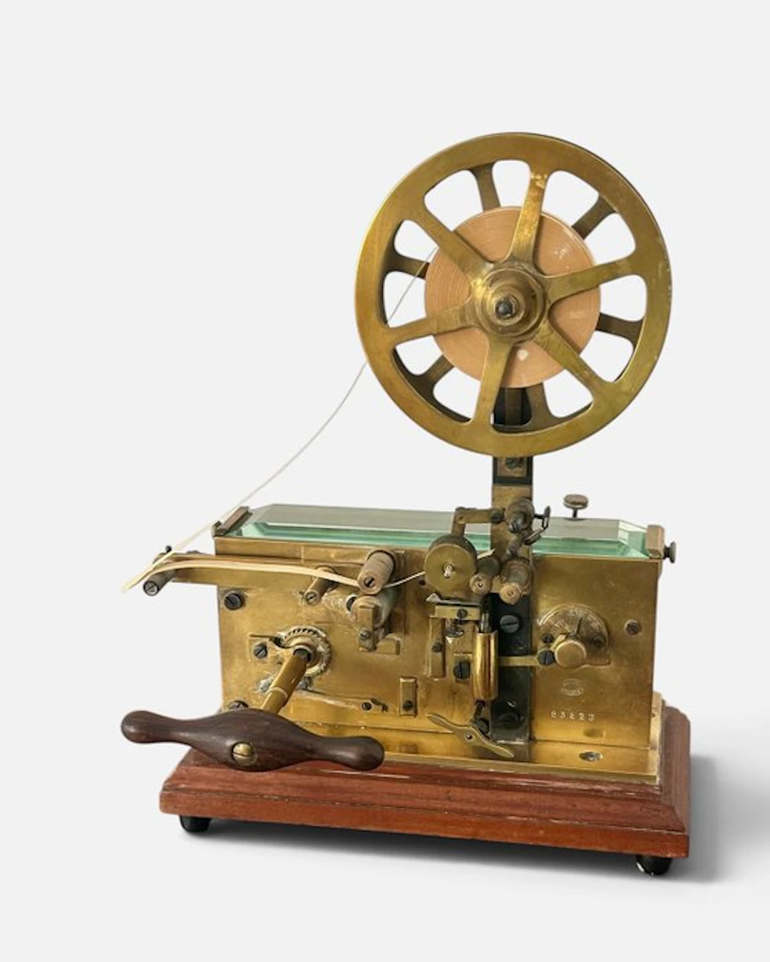Antique Morse telegraph in brass
