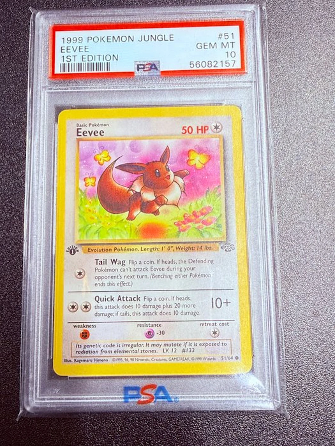 Pokémon - 1 Graded card - Eevee #51 First edition - PSA 10 - Various sets