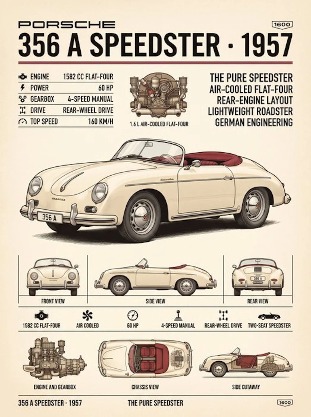 Shmidt.Art - Porsche - Porsche 356 Speedster - 1950s
