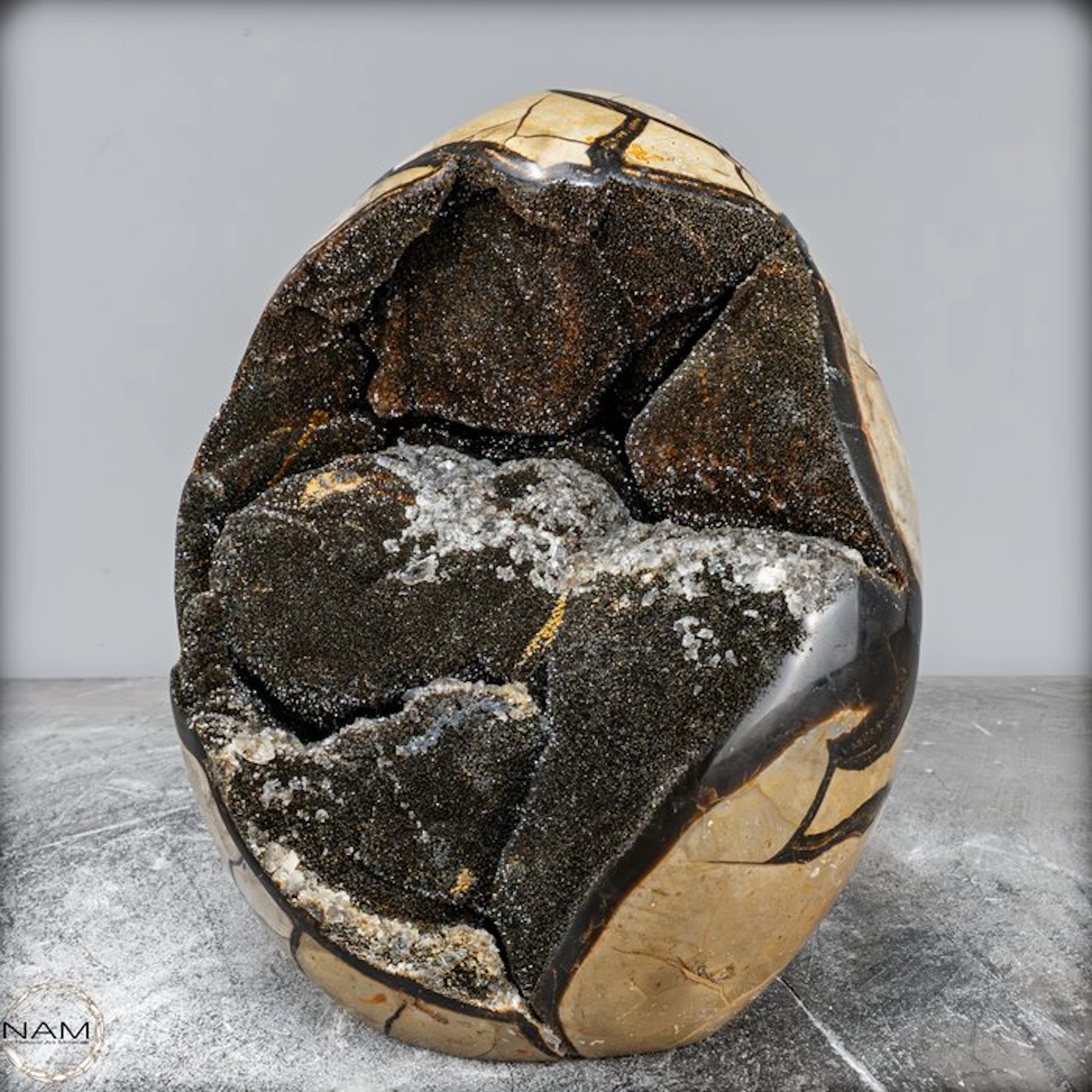 Very Decorative Septarian Druse, with Calcite Crystals- 7379.51 g