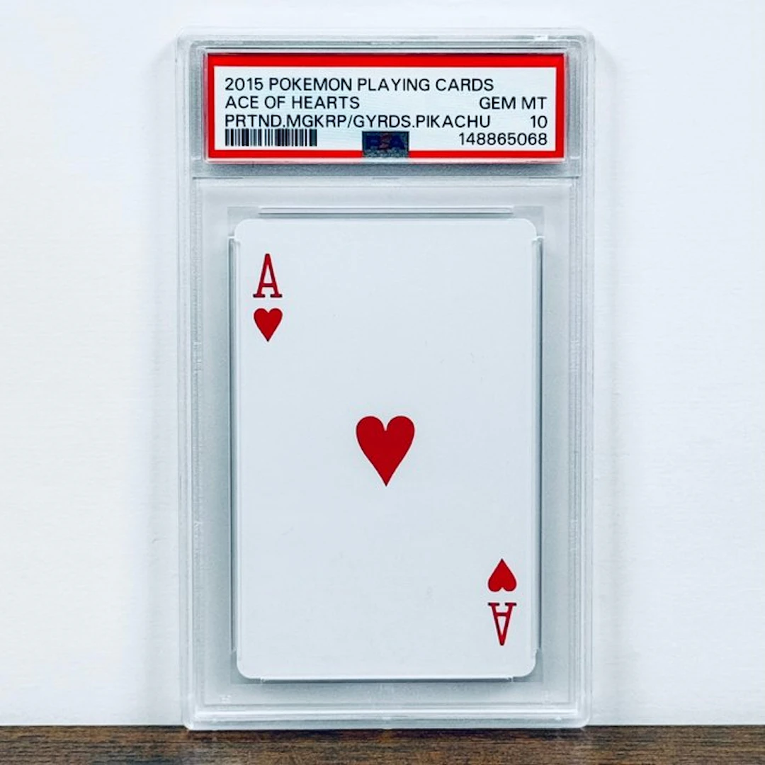 Pokémon Graded card - Ace of Hearts (Pikachu) Poncho...