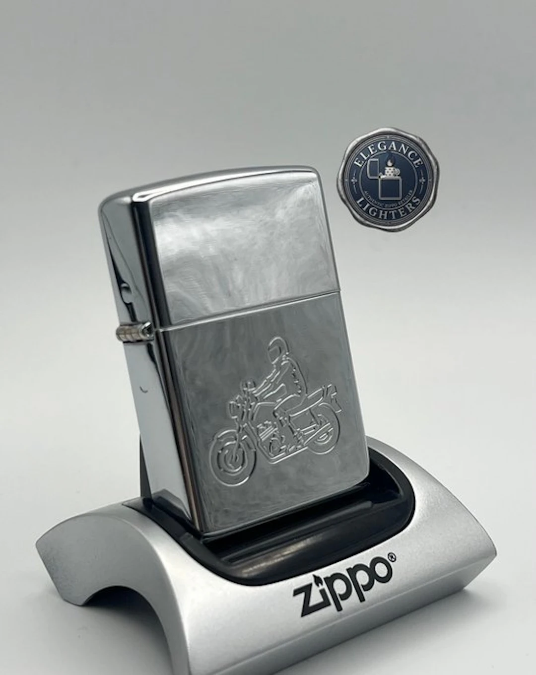 Zippo, No Reserve Price - Vintage Motorcyclist Biker...