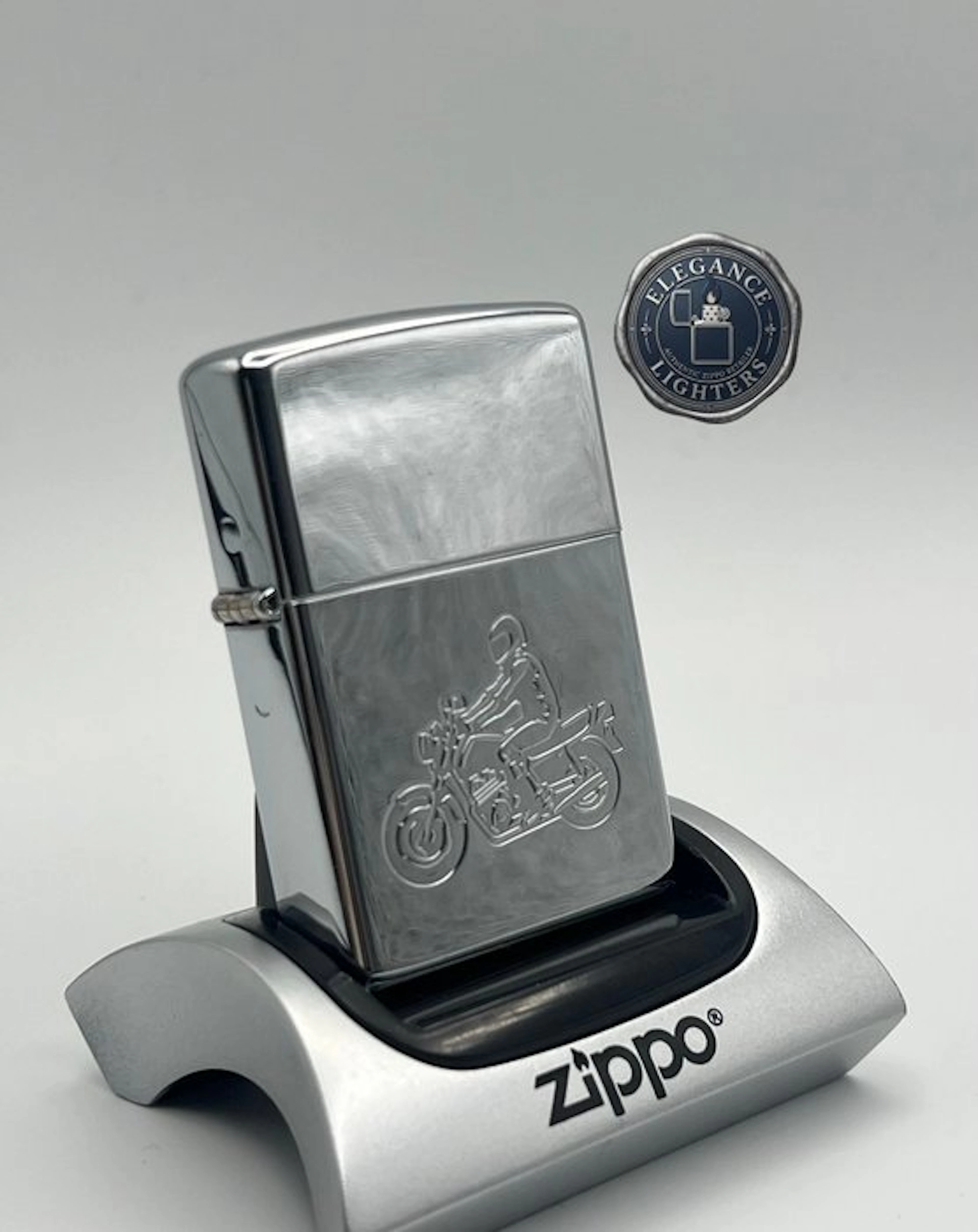 Zippo, No Reserve Price - Vintage Motorcyclist Biker...