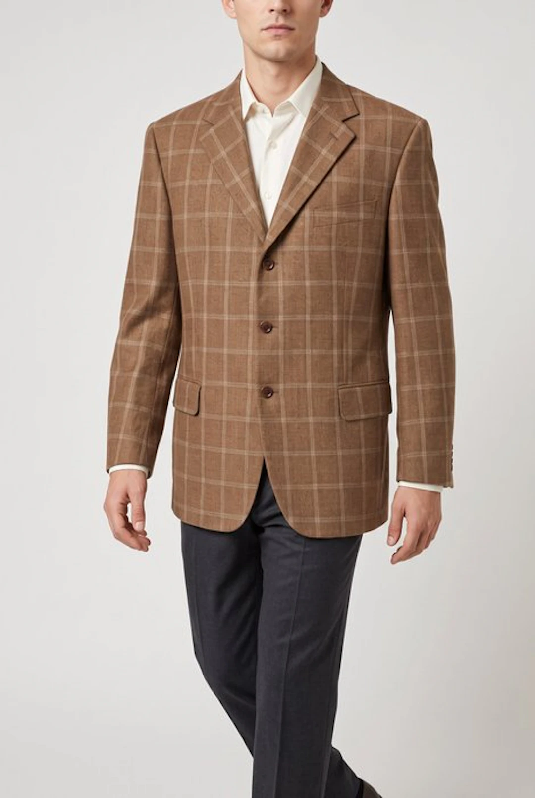 ING. Loro Piana Super 110’s Wool Tartan Blazer - Blazer