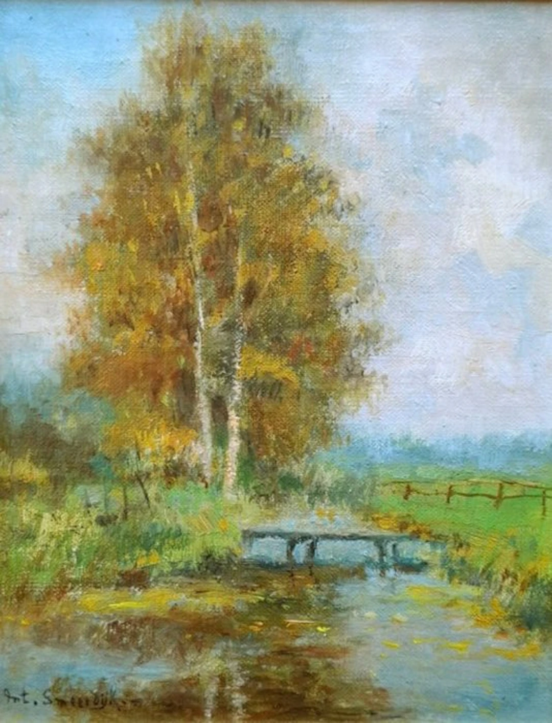 Anton Smeerdijk (1885-1965) - Slootje bij Kortenhoef