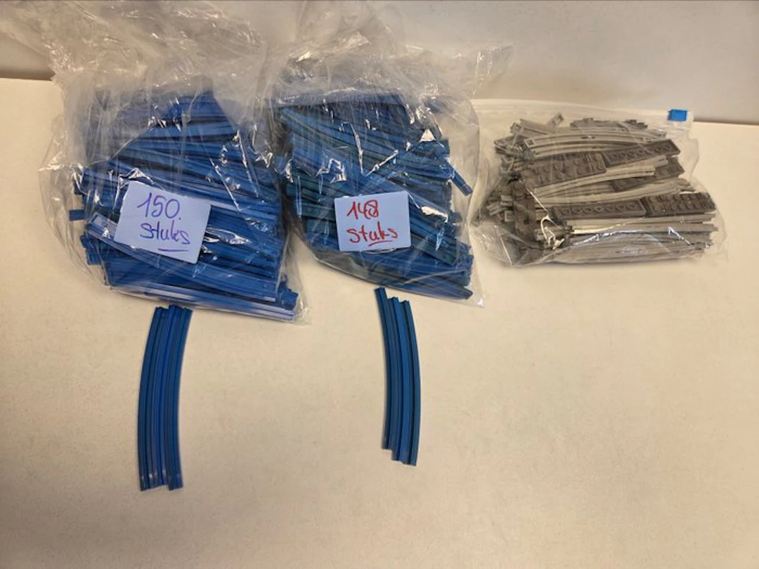 LEGO Pieces - Partij Vintage trein rails