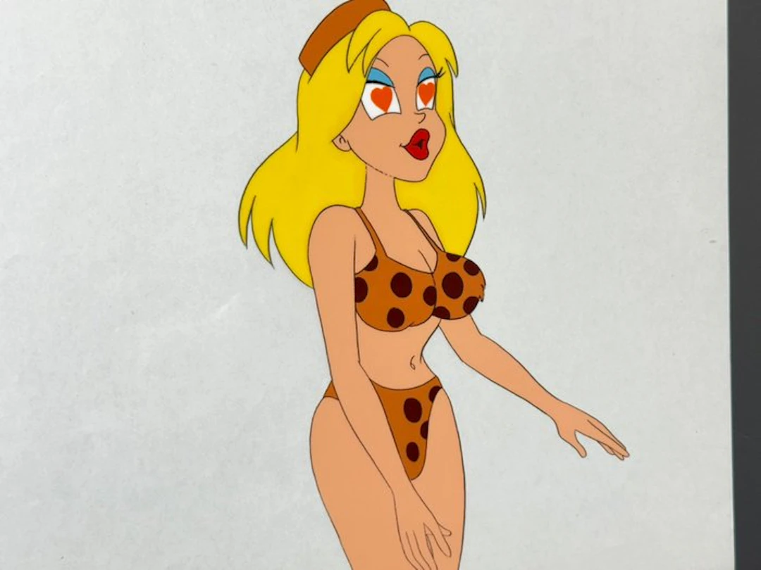 DIC - Original Animation Cel of a woman in bikini - The Wacky World