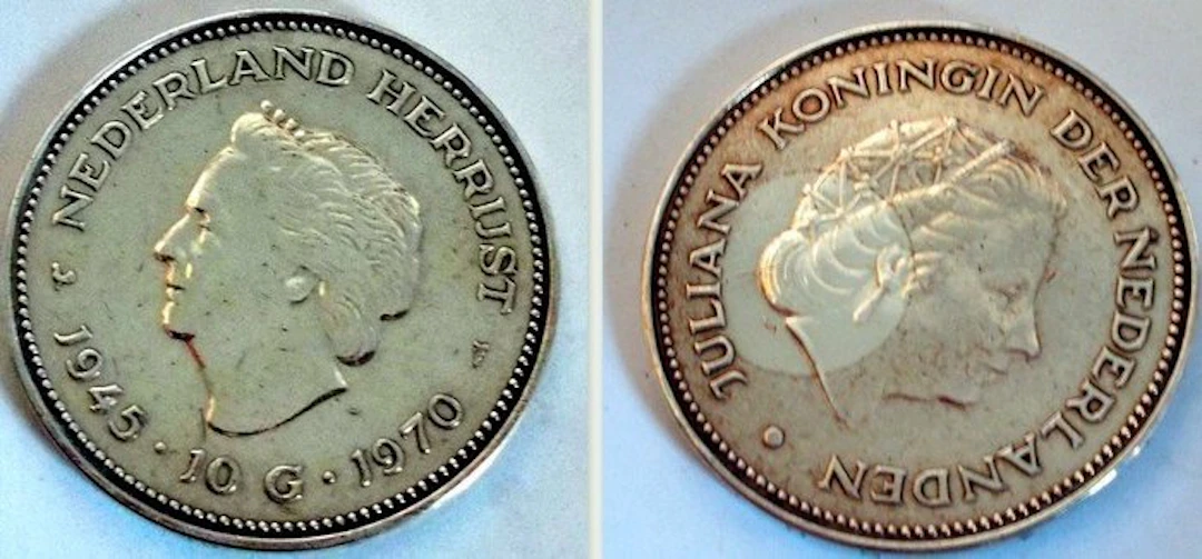 Netherlands. Juliana. 10 Gulden 1970 (No reserve price)
