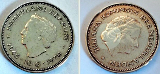 Netherlands. Juliana. 10 Gulden 1970 (No reserve price)