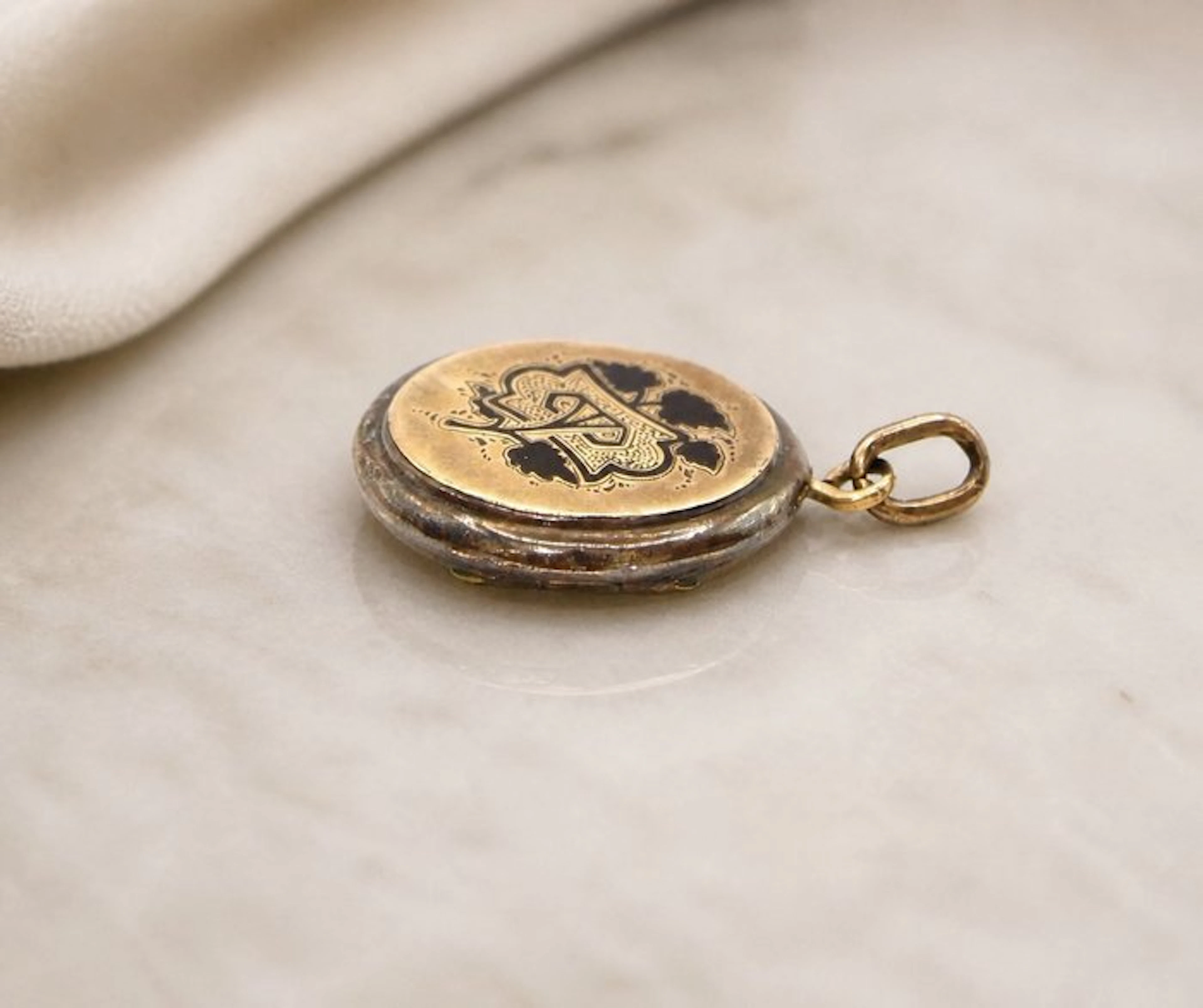 Pendant - 14 kt. Yellow gold - Antique medallion pendants