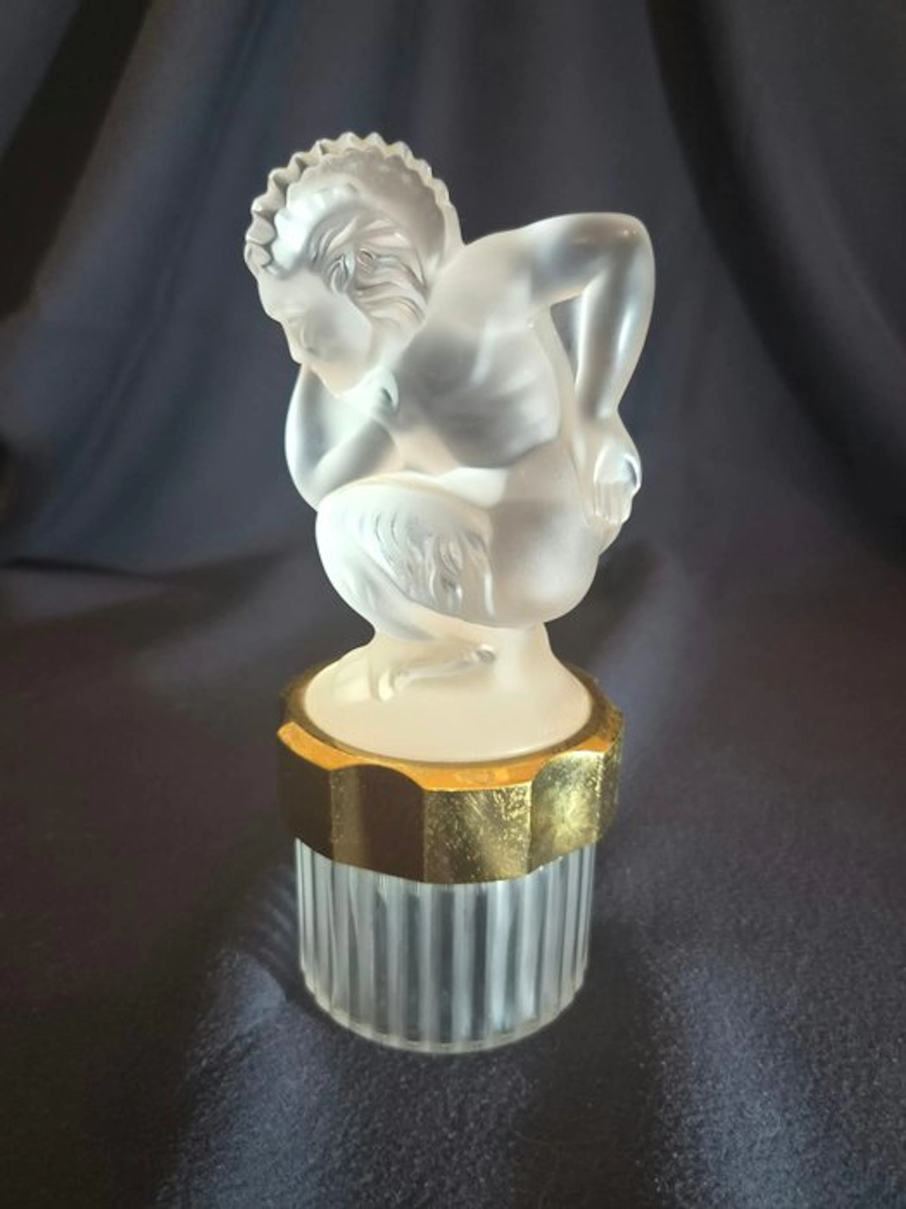 Lalique - Perfume flask - The Faun - Crystal