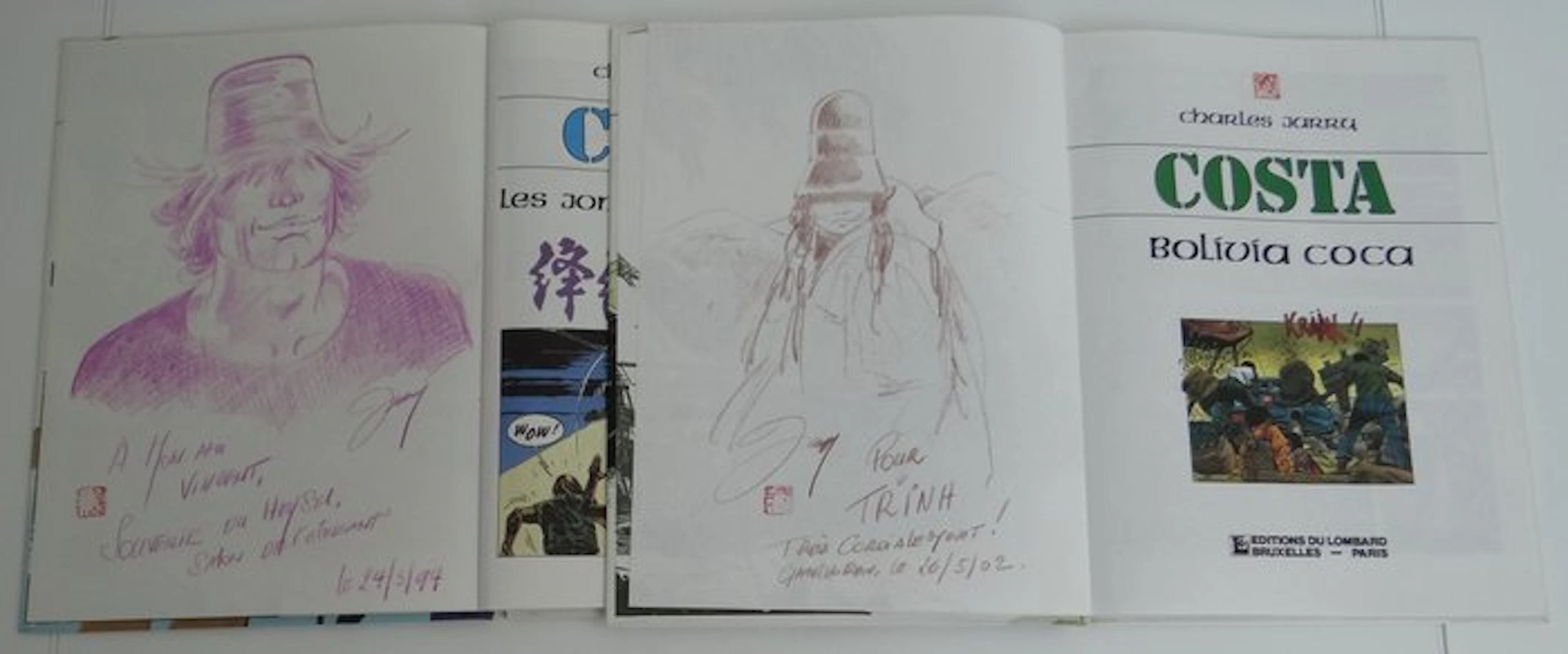 Charles Jarry - Costa T1 + T3 + 2x dédicace - 2x C - 2...