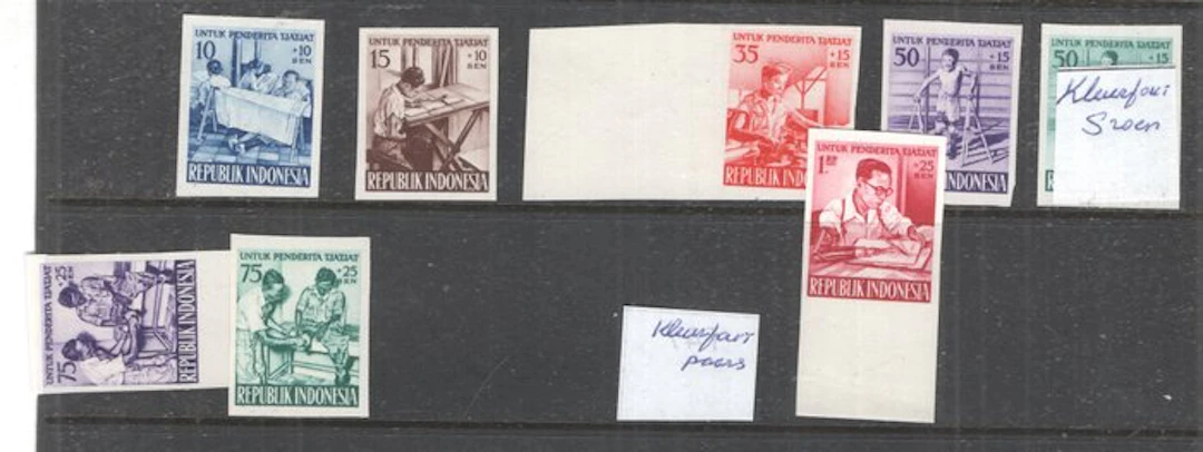 Indonesia 1957 - Aid to the disabled - Toothless tests...