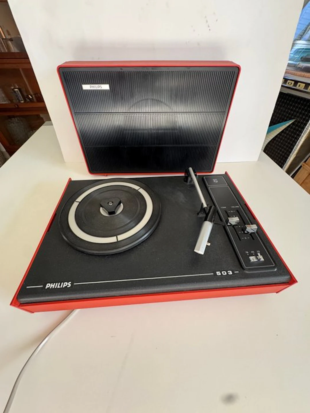 Philips - 503 Portable Suitcase 'Space Age' Record player