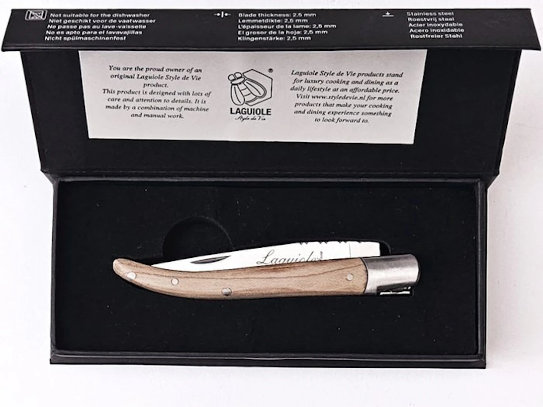 Laguiole - Pocket Knife - Maple Wood - style de - Pocketknife