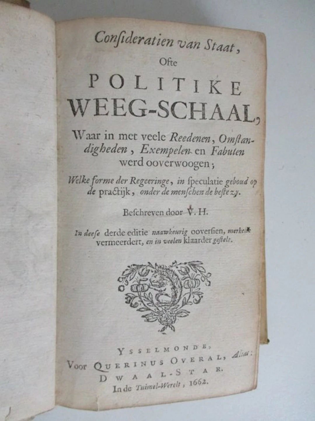 Johan en Pieter de la Court - Consideratien van Staat
